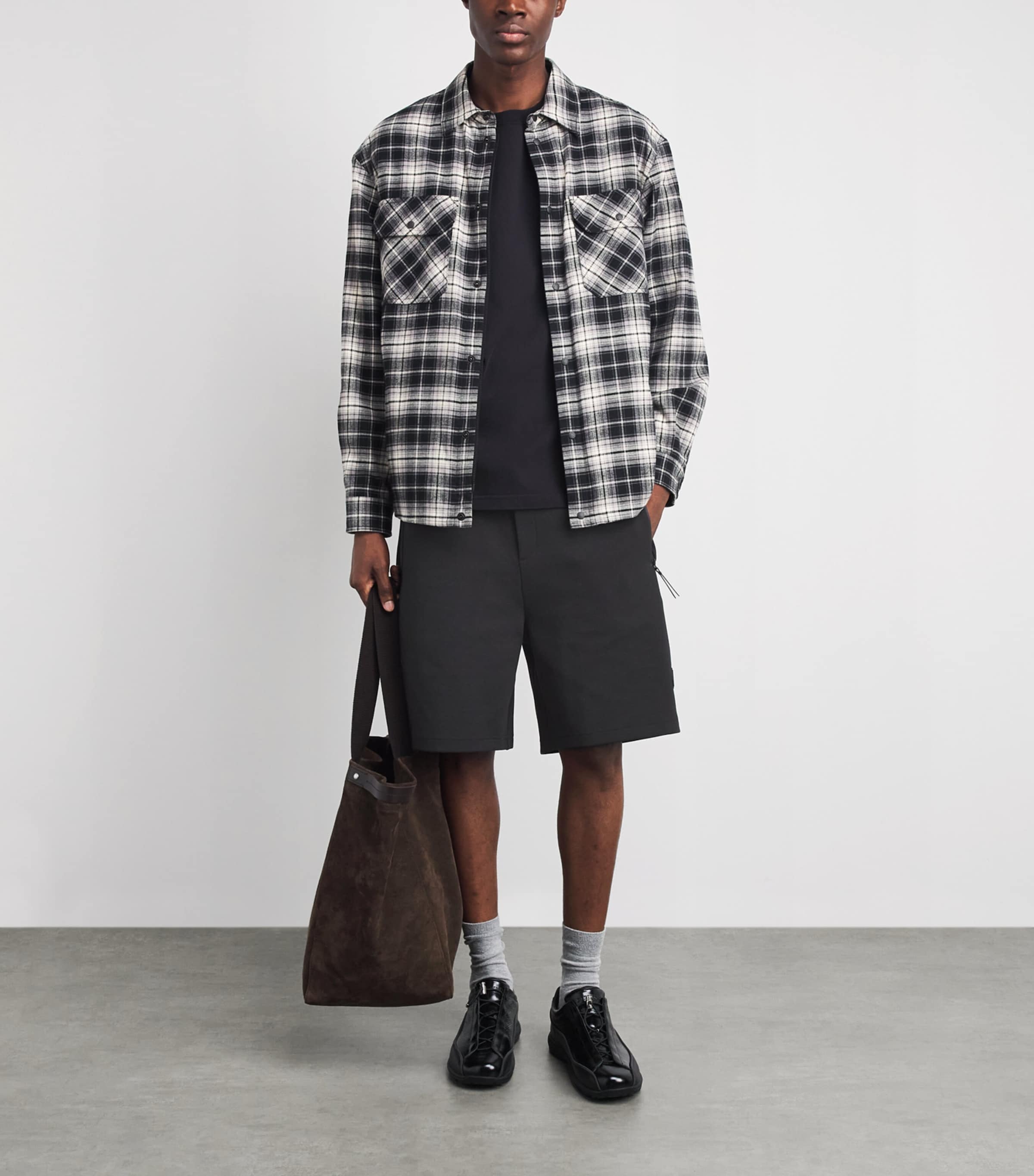 Moncler Mens Logo Shorts Image 2