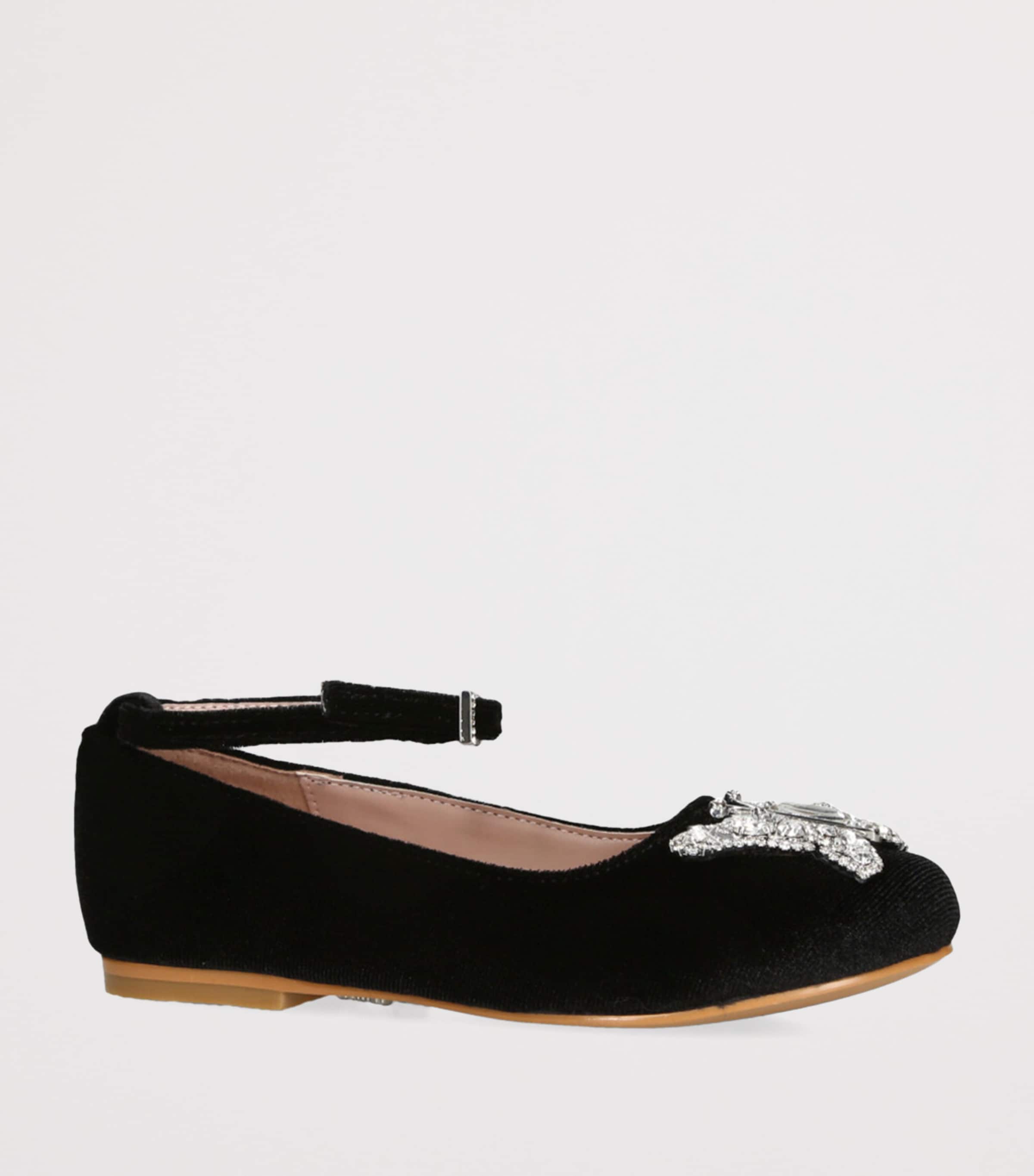 Velvet Angelina Ballet Flats BLACK Image 3