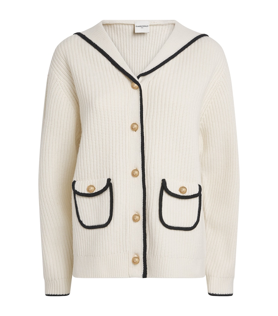 Wool-Blend Cardigan OFF-WHITE Image 1