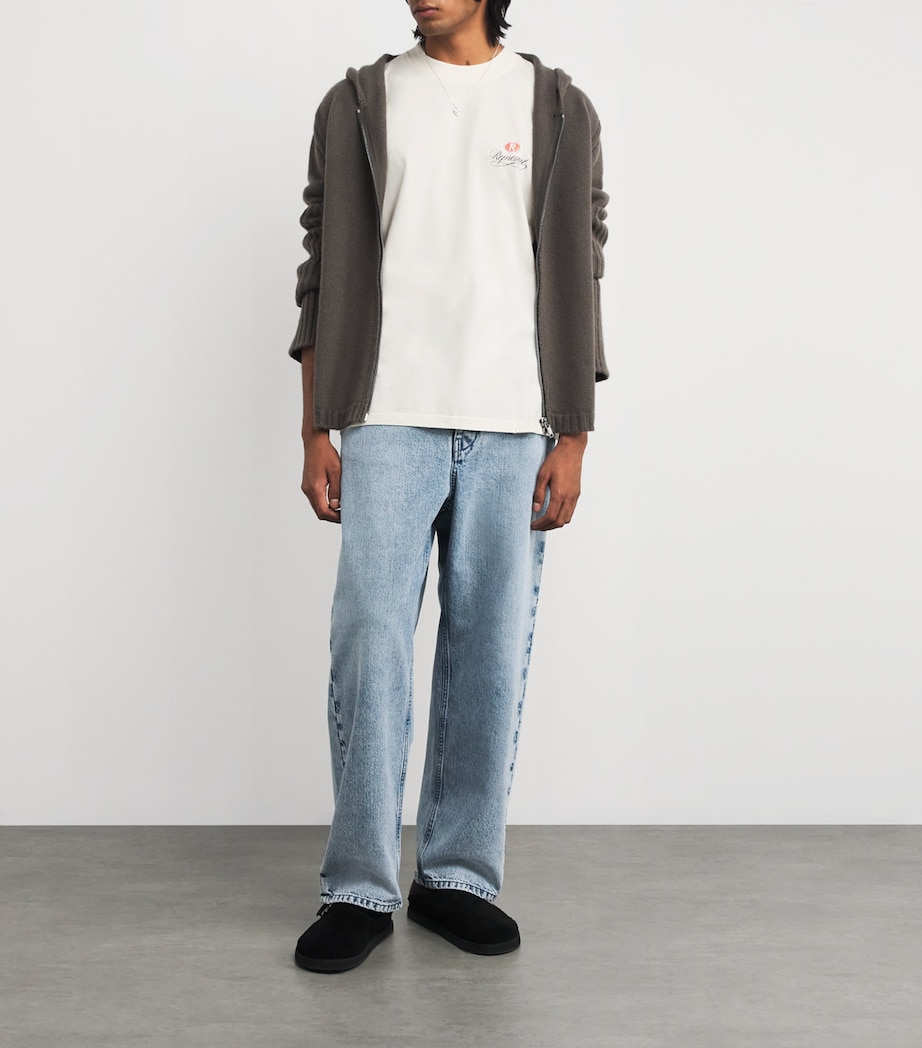 Cotton Vintage Graphic T-Shirt AGED WHITE Image 2