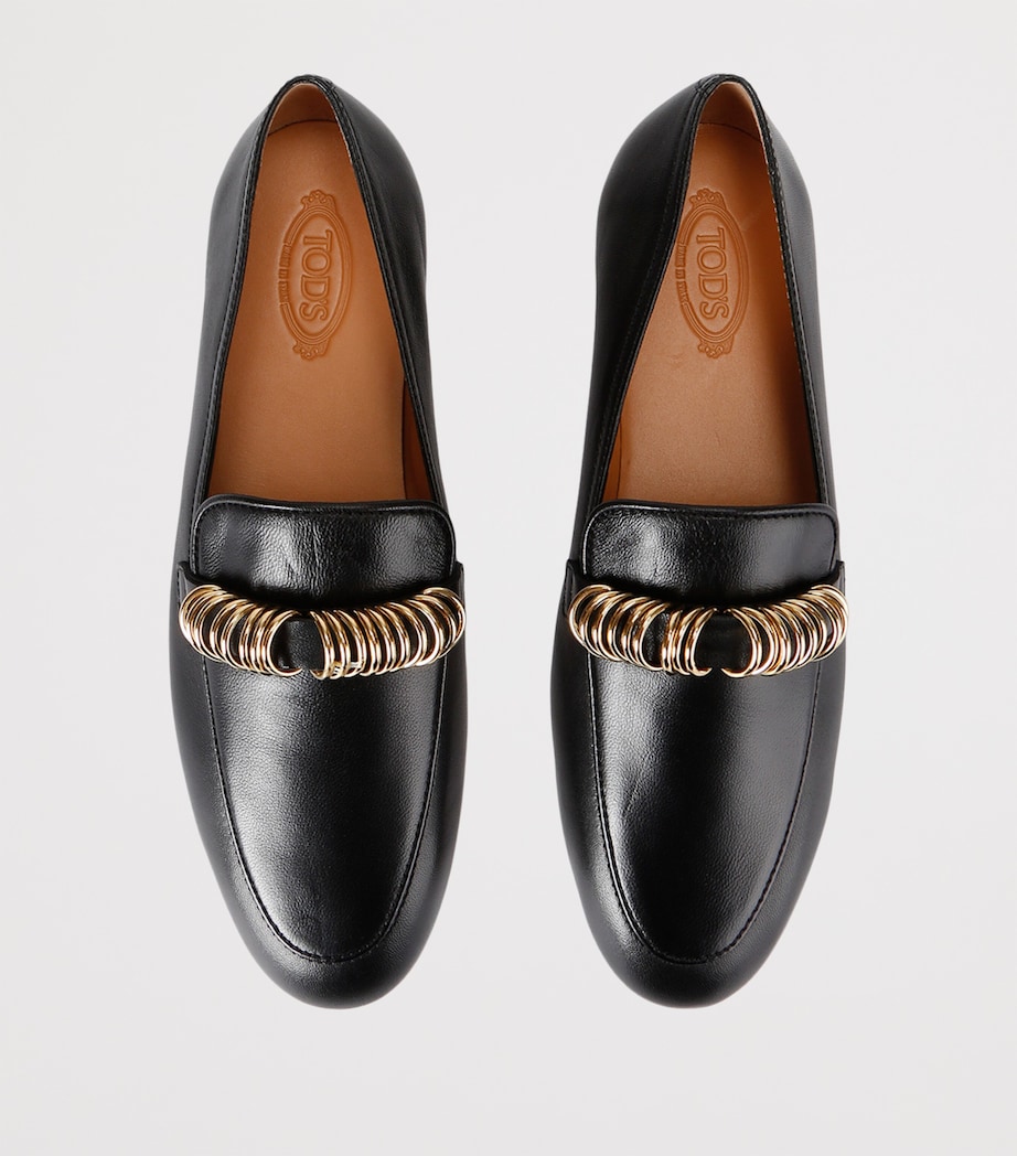 Leather Mocassins BLACK Image 4