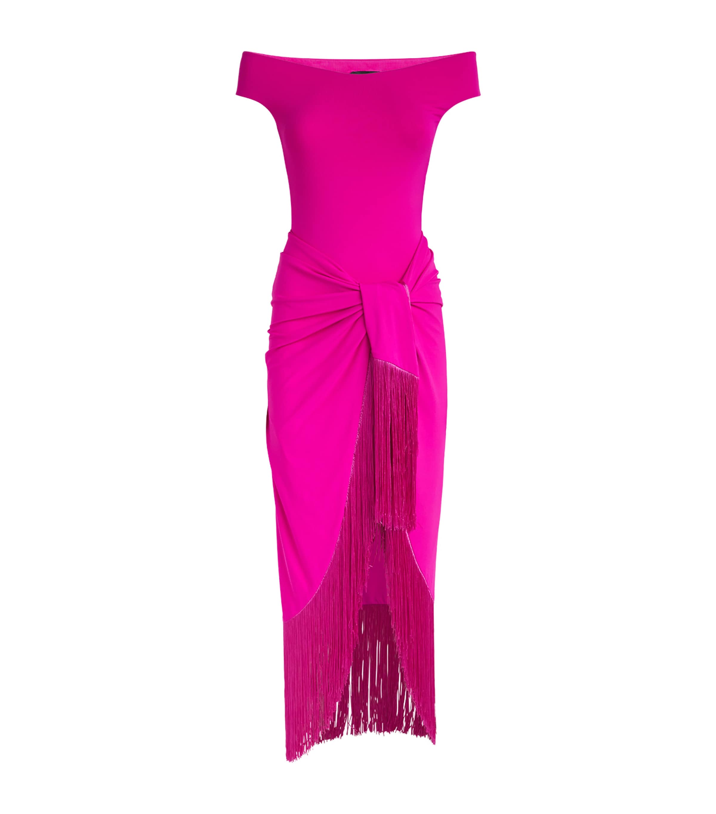 Taller Marmo Womens Pareo-Detail Romy Swimsuit Bouganville Image 1