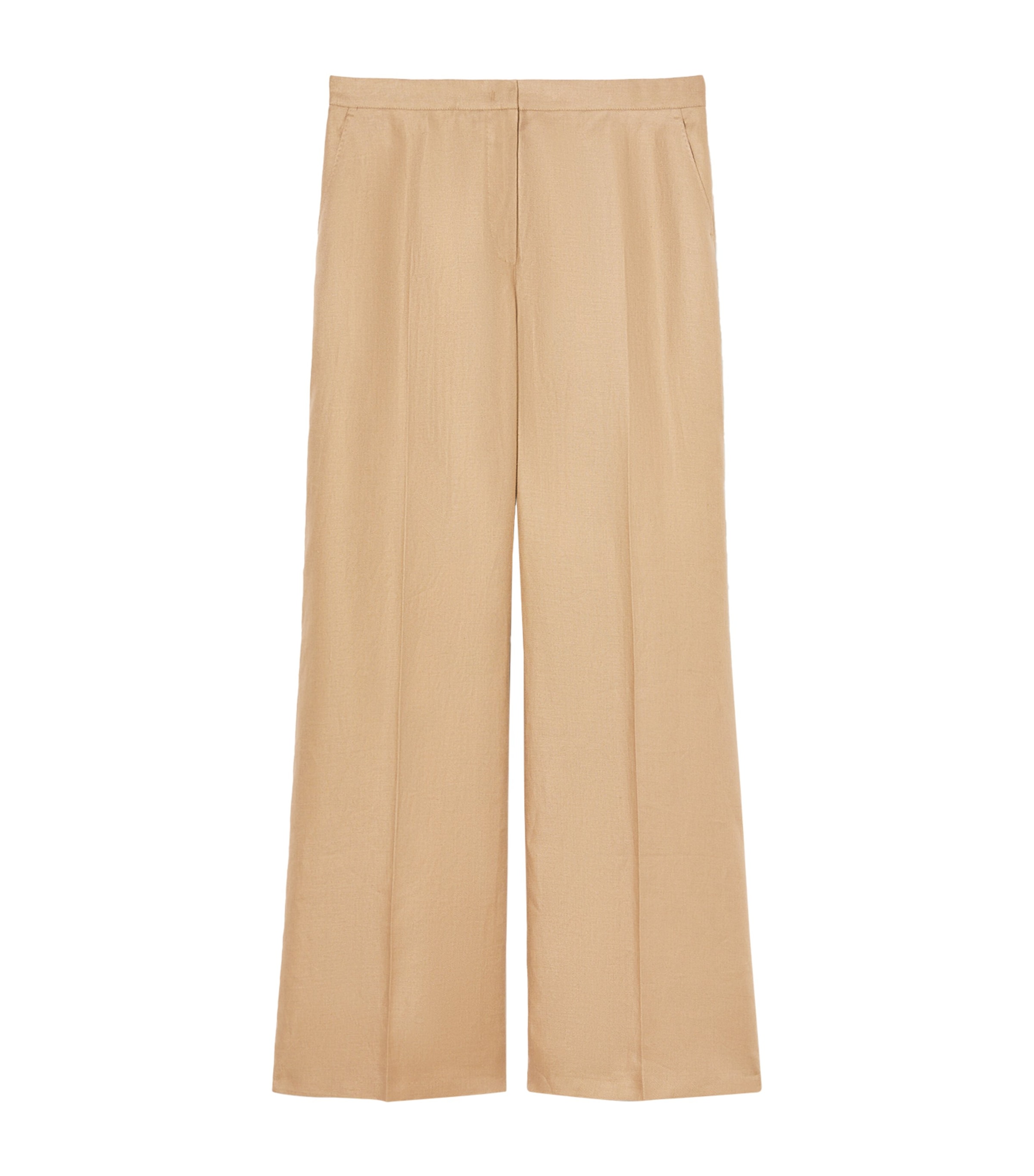 MARINA RINALDI LINEN MIRKO WIDE-LEG TROUSERS