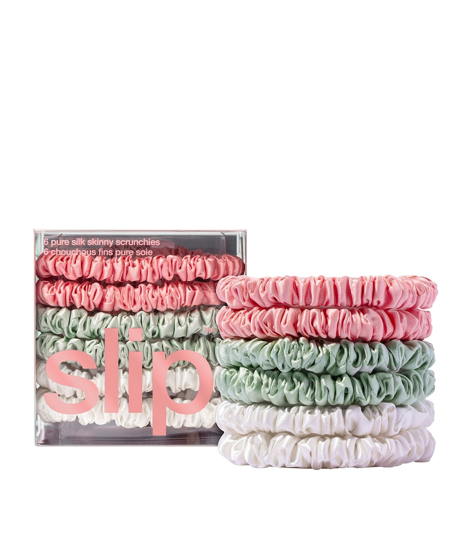 Pure Silk Skinny Scrunchies (Set of 6) BELLEROSE Image 1
