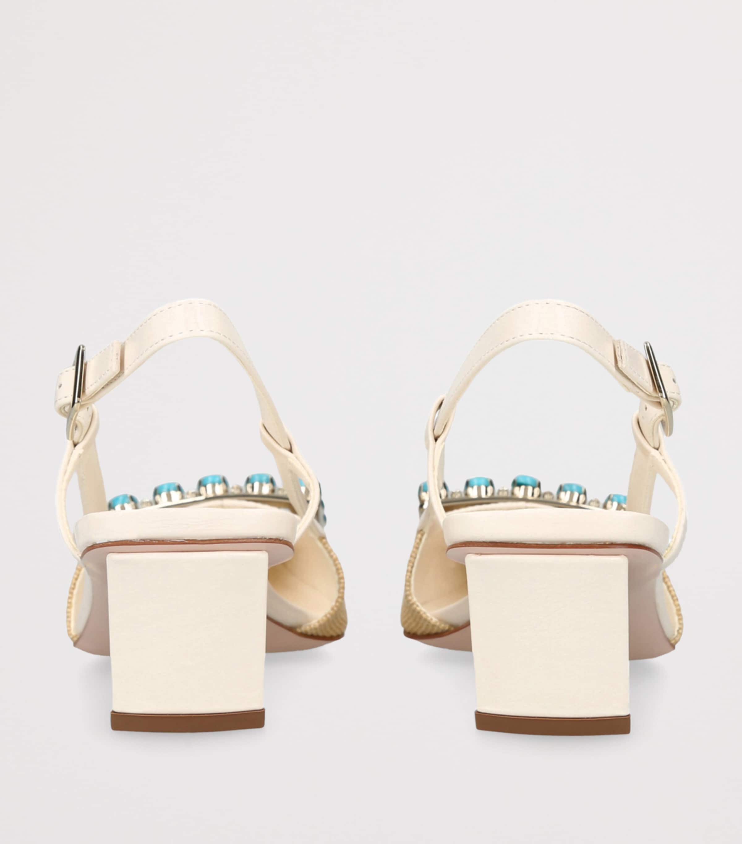 Roger Vivier Belle Vivier Slingback Pumps 45 Cream Comb Image 2