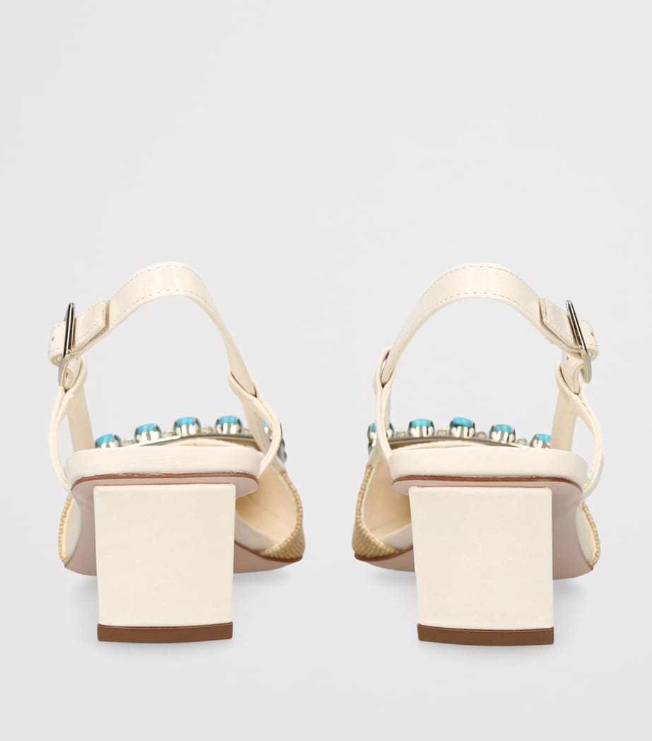 Roger Vivier Belle Vivier Slingback Pumps 45 Cream Comb Image 2