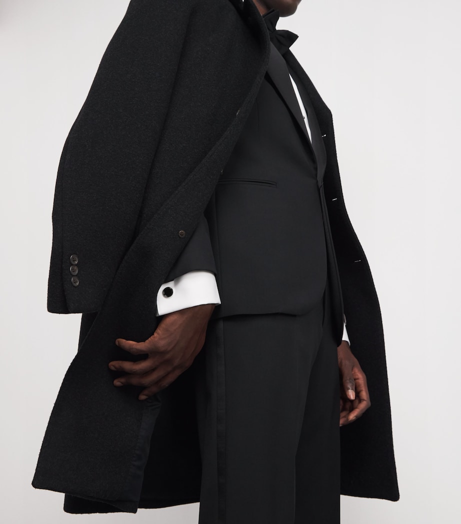 Round Onyx Cufflinks BLACK Image 2