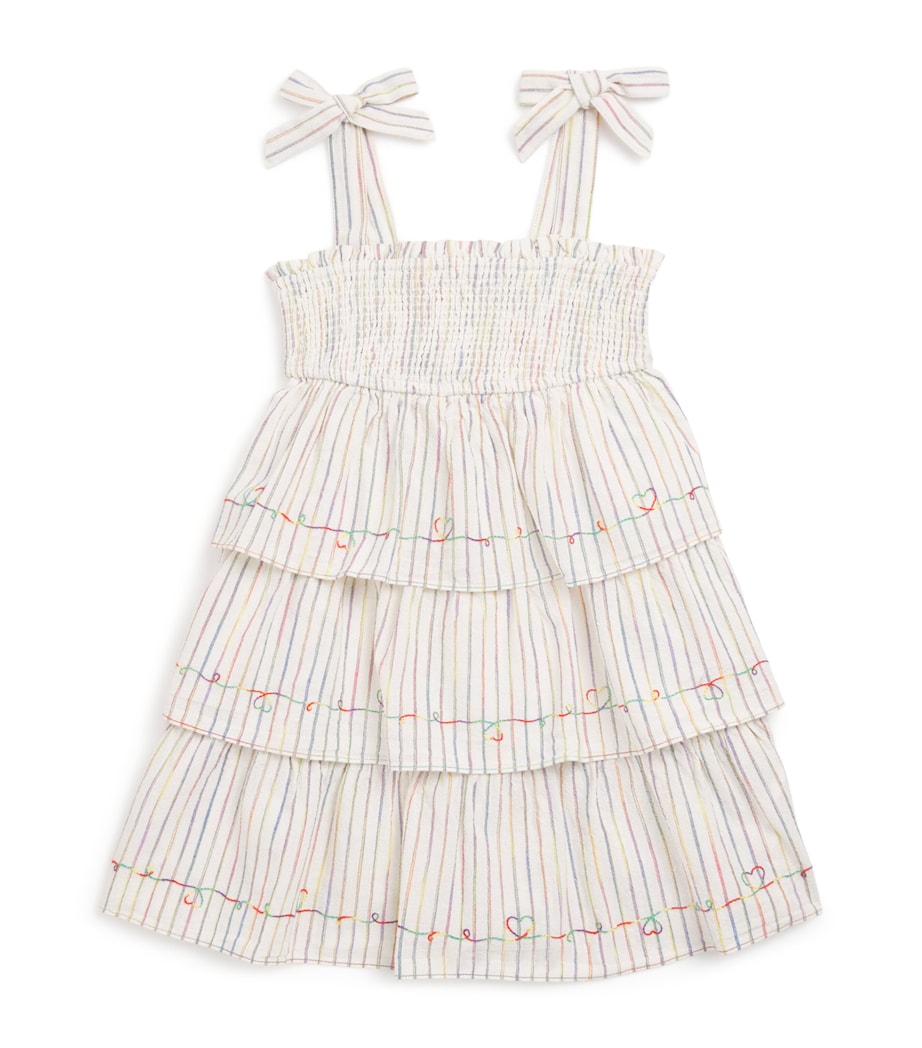 Rhiannon Denim Dress (2-12 Years) RAINBOW STRIPE Image 1