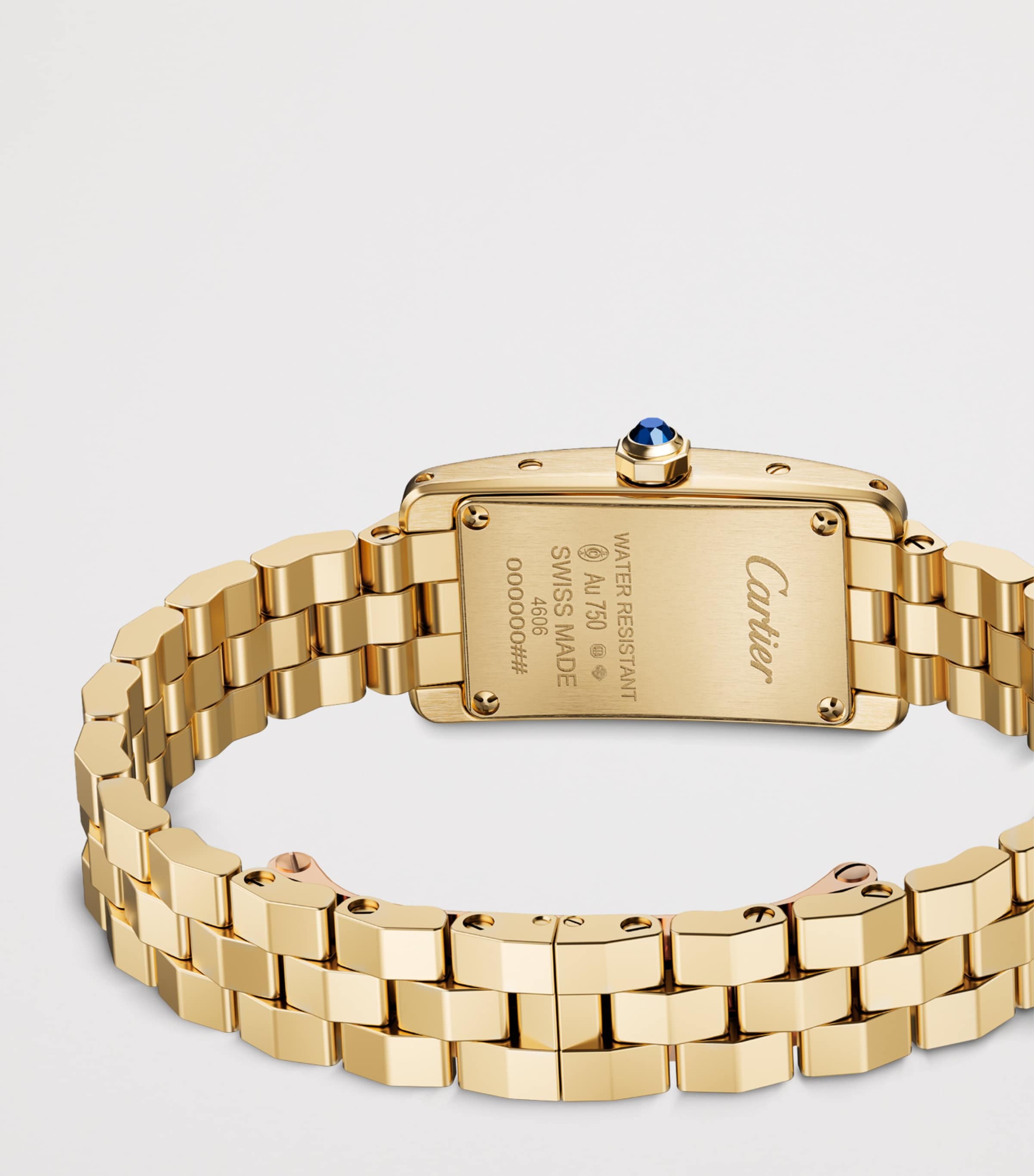 Mini Yellow Gold Tank Américaine Watch 15.2mm YELLOW GOLD Image 3