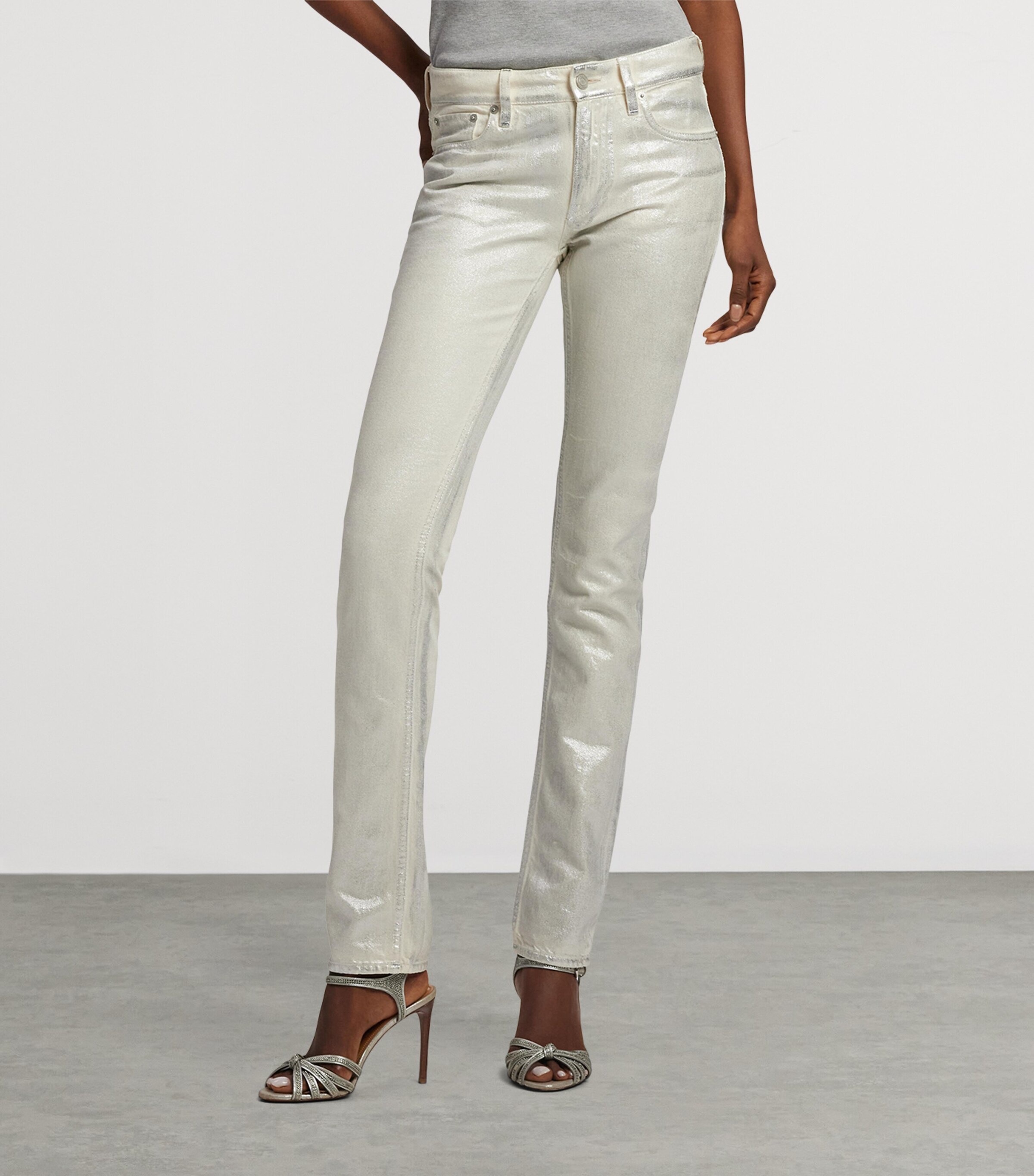 Barrett Mid-Rise Slim-Fit Jeans STERLING STEEL Image 10