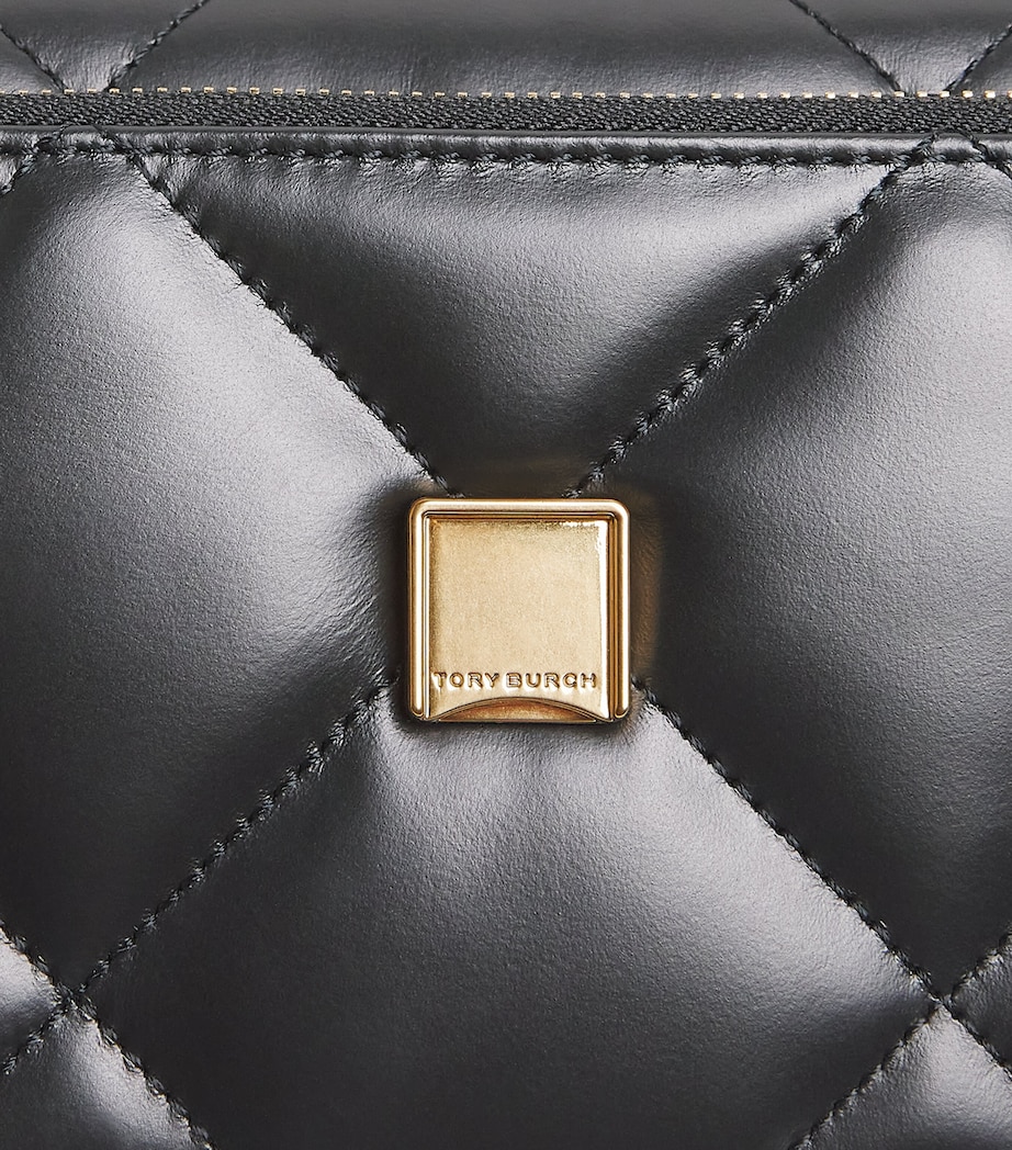 Mini Leather Kira Top-Handle Bag BLACK Image 4