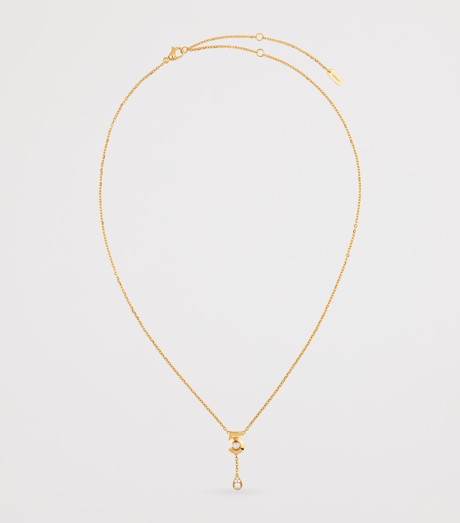 Yellow Gold and Diamond Extrait de N°5 Necklace YELLOW Image 3