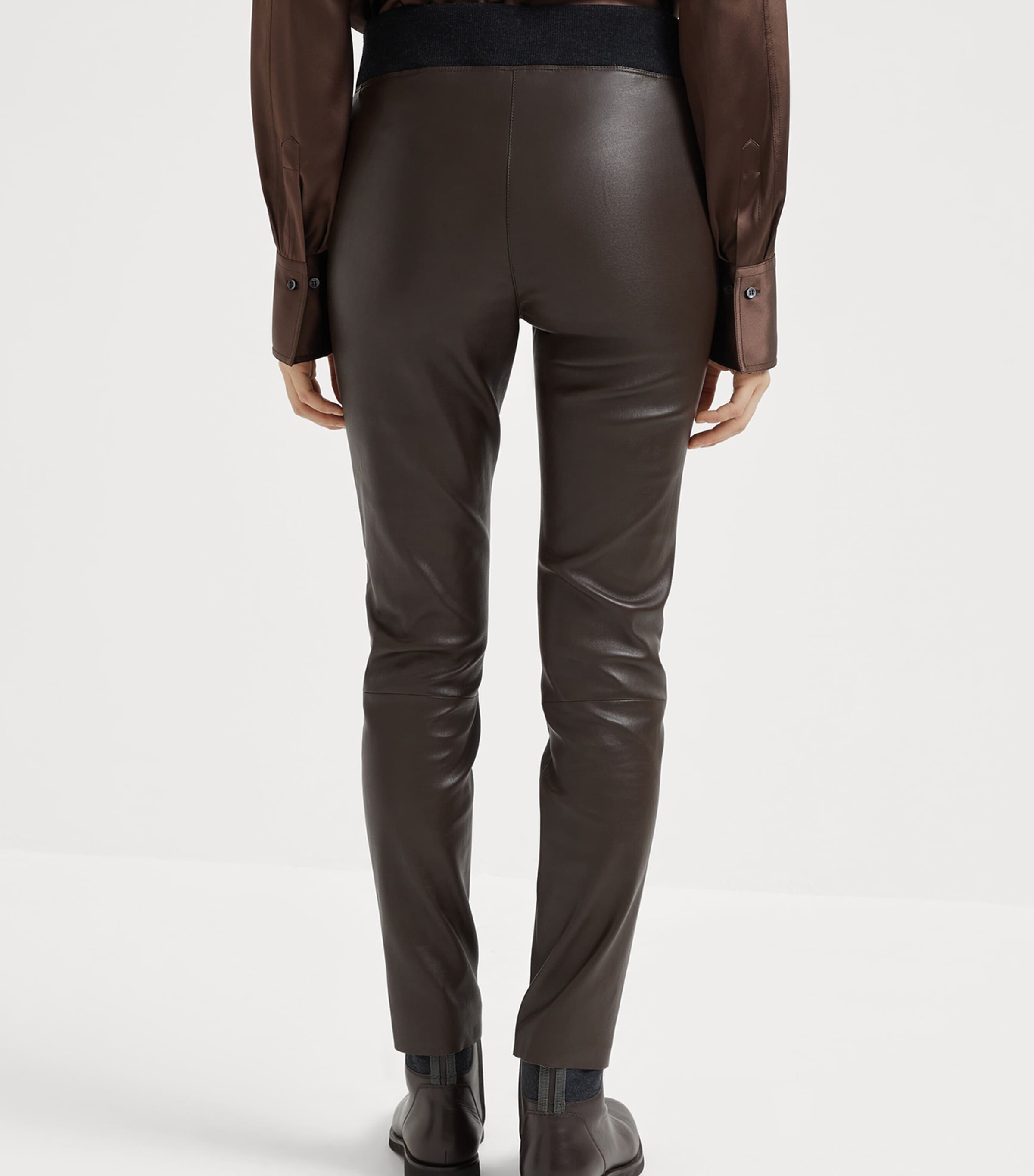 Leather Slim Leggings C9100 Image 3