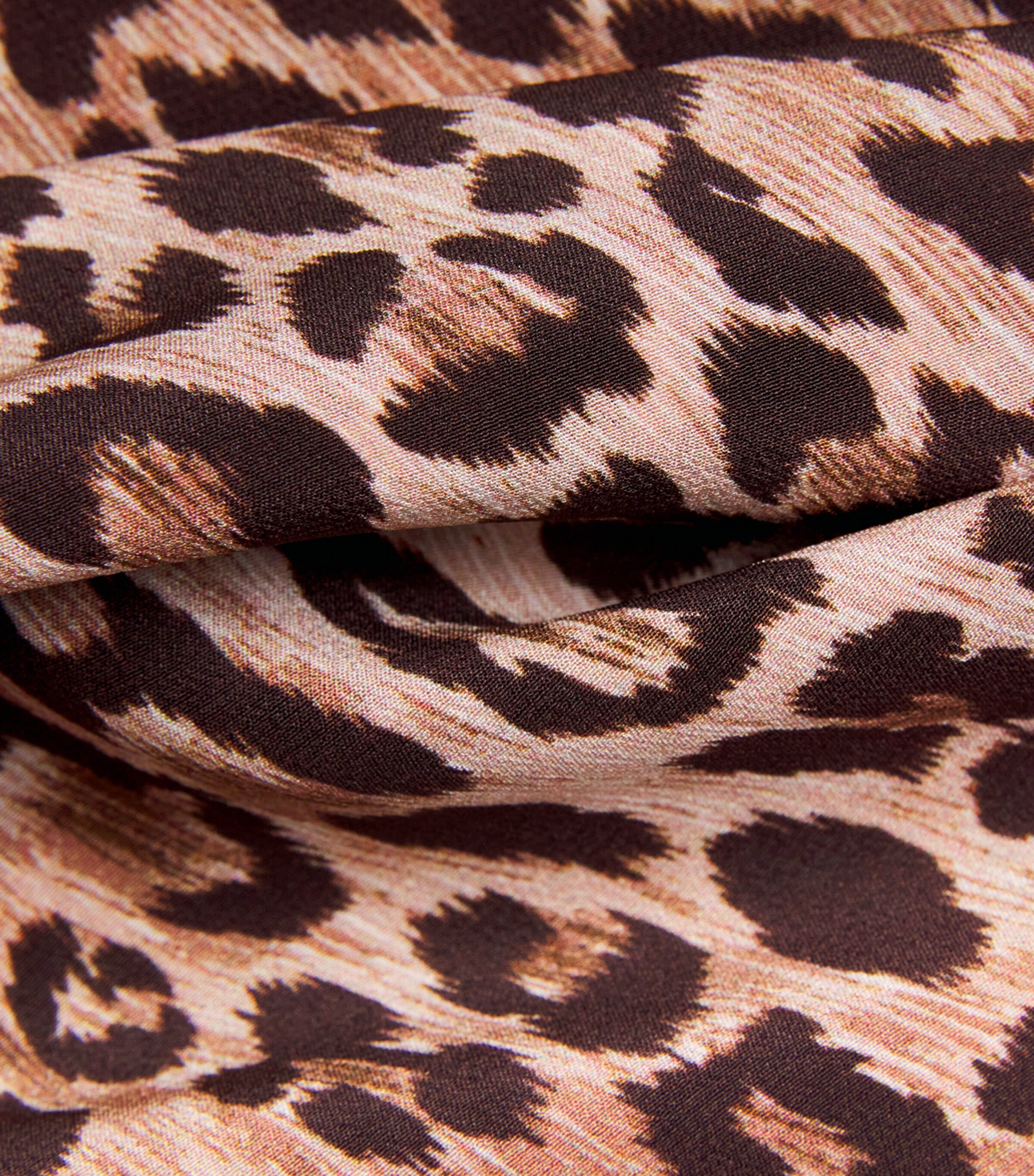 Silk Leopard Kelly Midi Skirt LEOPARD BROWN Image 5