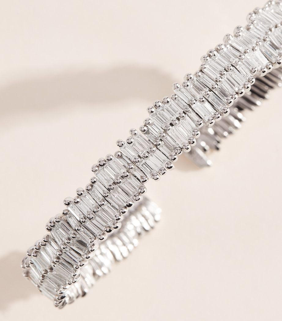 Suzanne Kalan White Gold and Diamond Classic Bangle Wg/wd Image 4