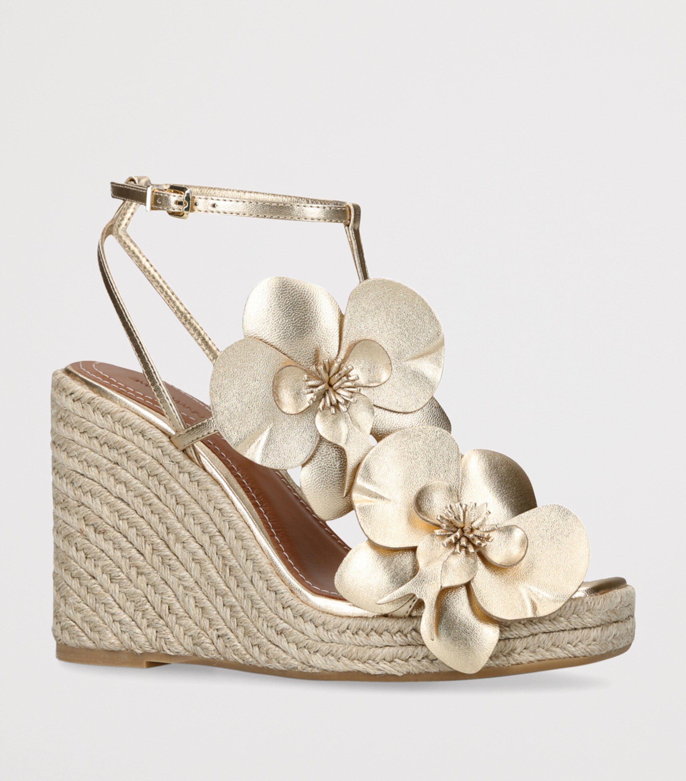 Zimmermann Leather Orchid Wedges 110 Gold Image 3