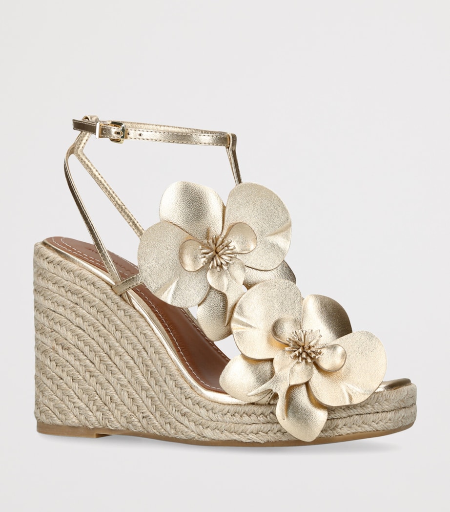 Zimmermann Leather Orchid Wedges 110 Gold Image 3