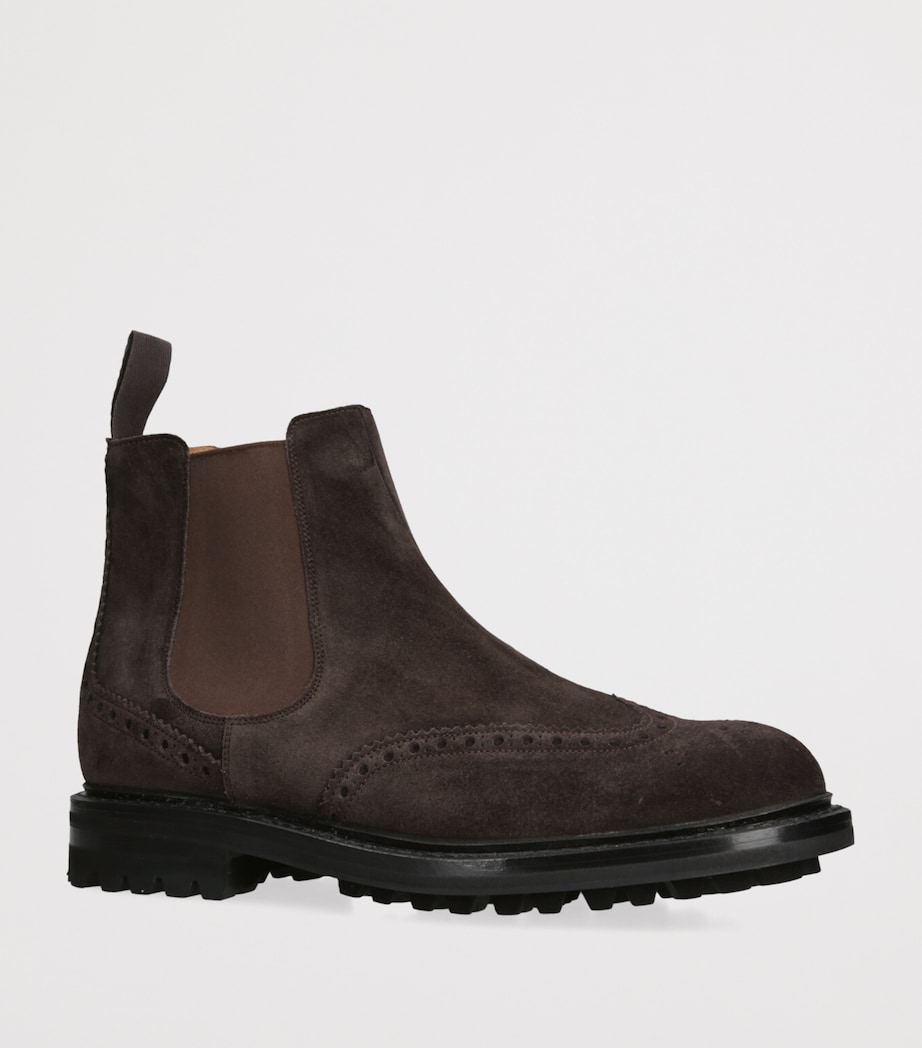 Suede Mcentyre Chelsea Boots DARK BROWN Image 3