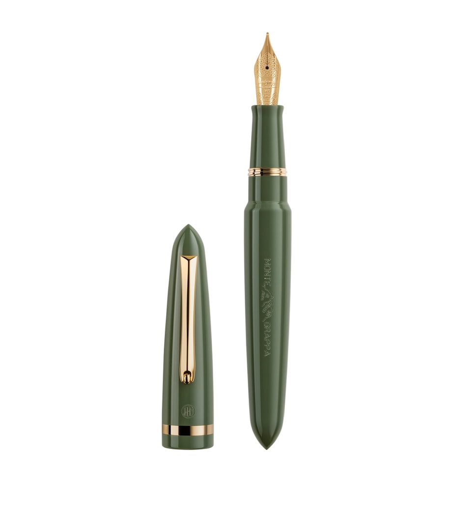 Yellow Gold Venetia Fountain Pen LAGOON GREEN Image 1