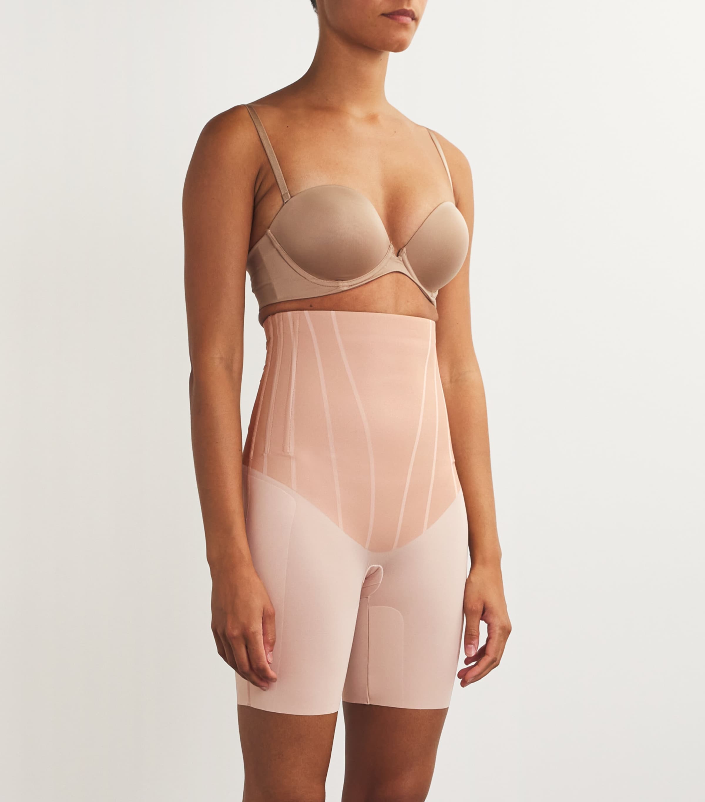 SPANXsupersculpt TotalContour High-Waisted Mid-Thigh Shorts NATURAL BRONZE Image 2