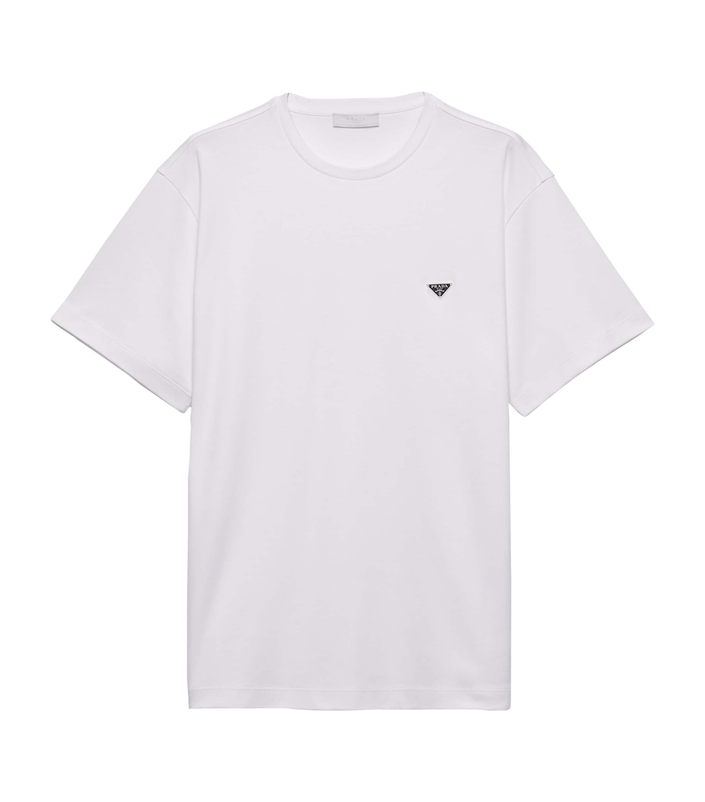 Prada Cotton Logo T-Shirt | Harrods UK