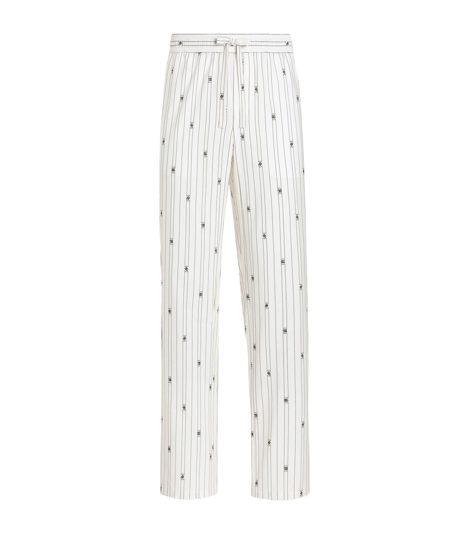 Cotton-Blend Logo Trousers S8350-JACQUARD Image 1