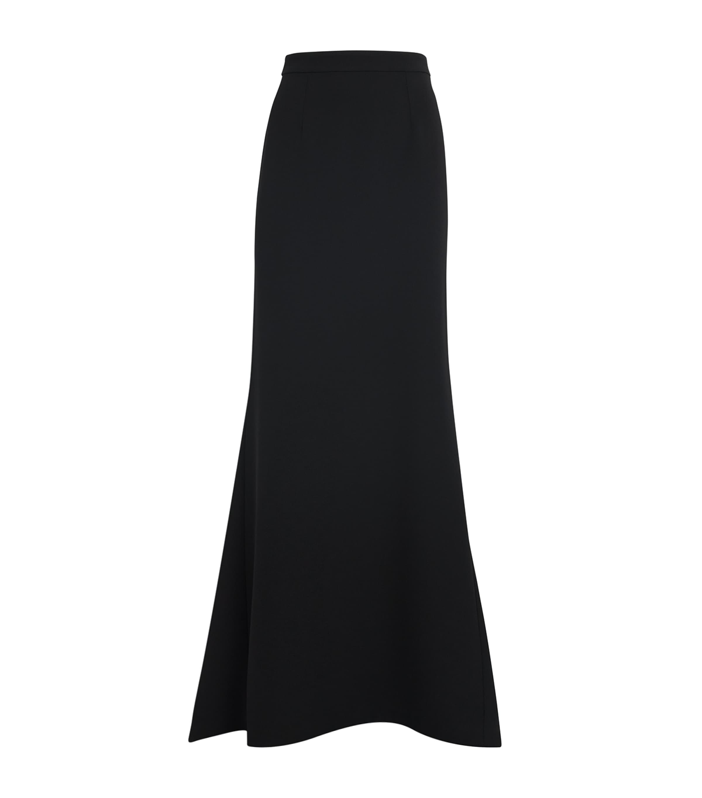 Roland Mouret Cady Train Maxi Skirt In Black