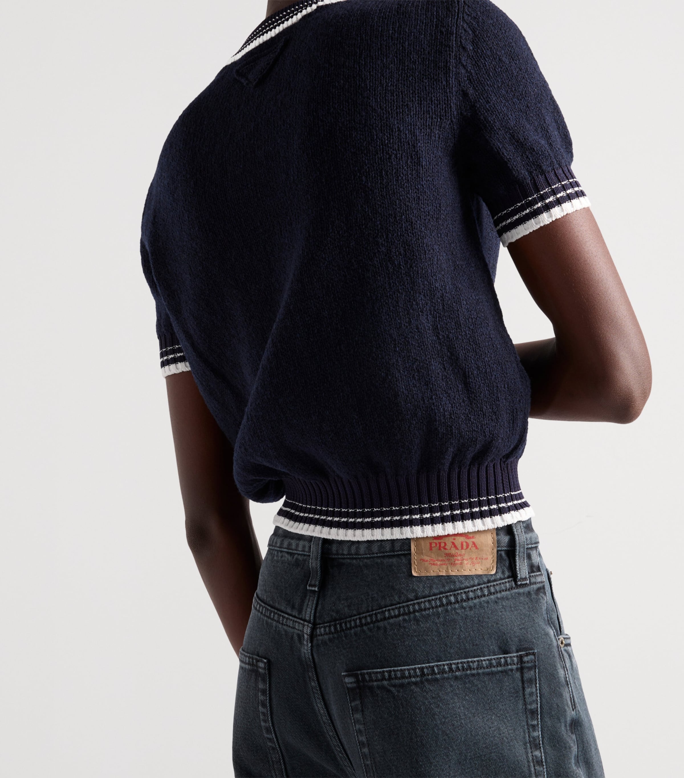 24AW PRADA/Over Dyed Jeans/ブラックデニム/イタリア製 Prada FW18 Overdyed Baggy Denim Pants — CONSUMED