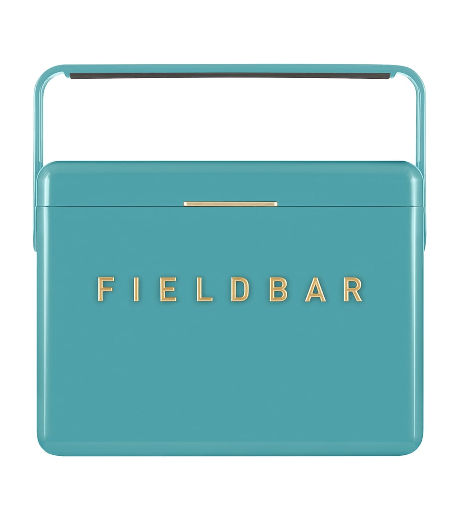 Mini Bar Cooler Box with Leather Sling (4L) BLUE Image 1