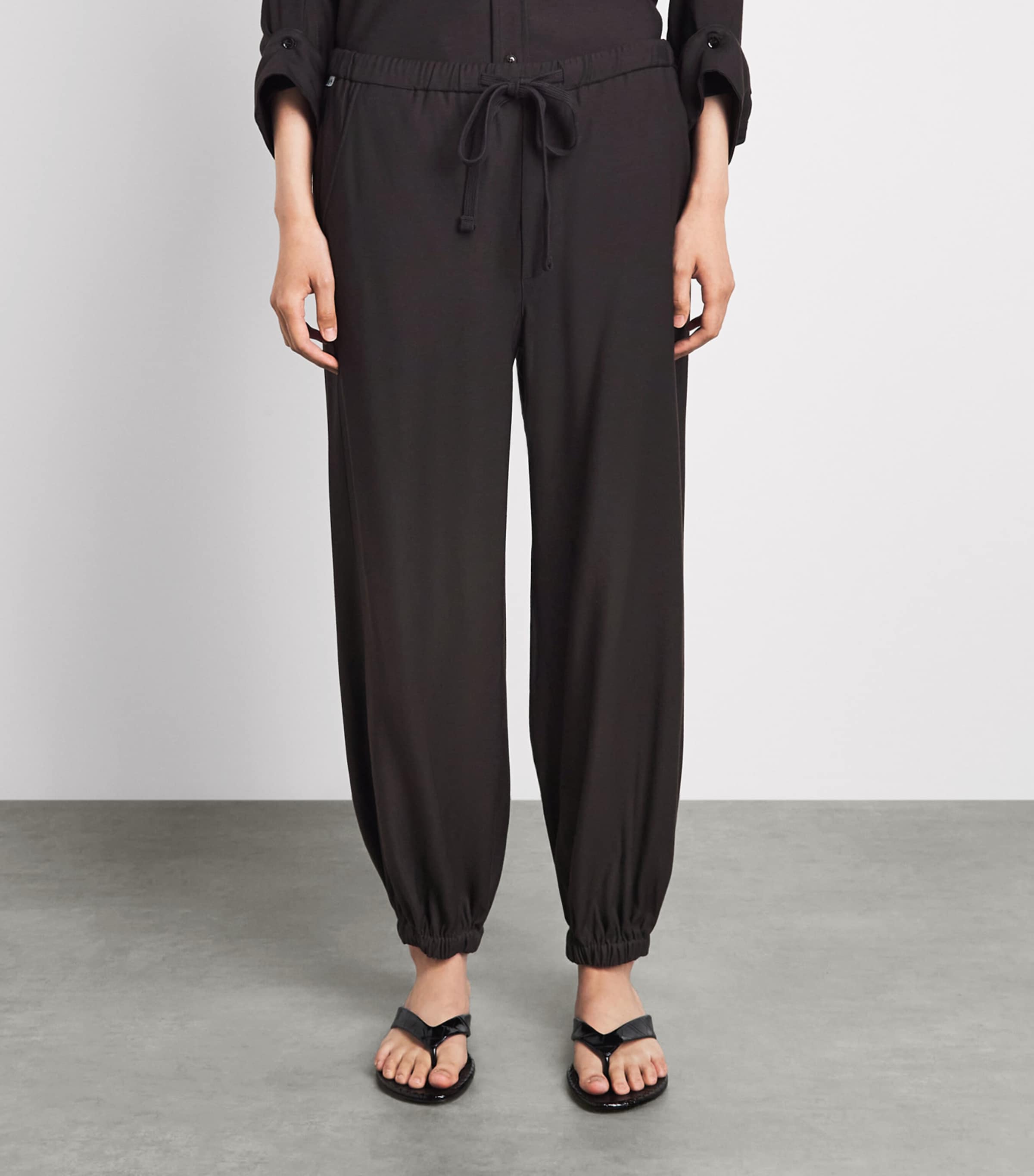 Citizens of Humanity Womens Bubble Drawstring Trousers Brown Image 4