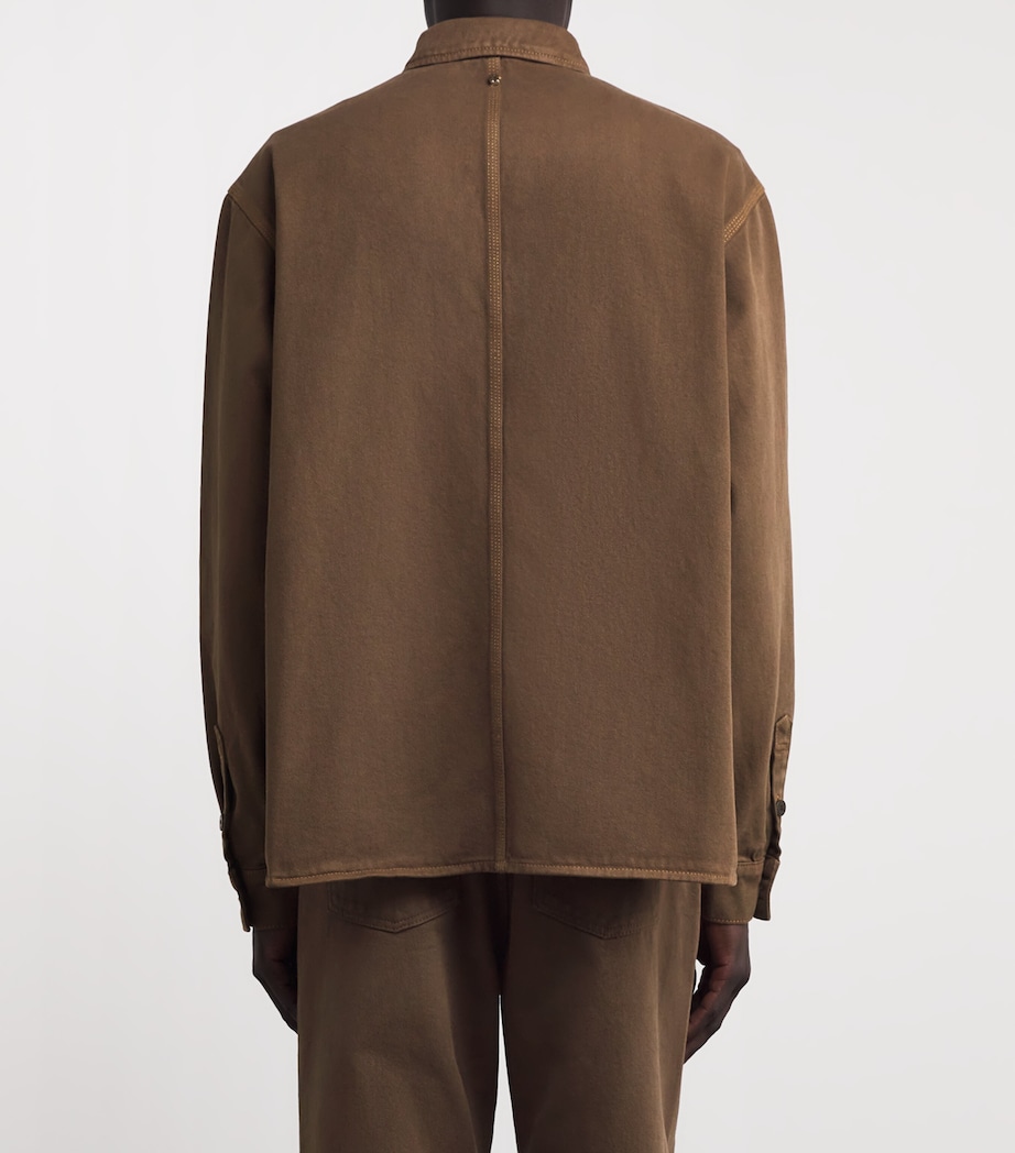 Denim Shirt BROWN Image 4