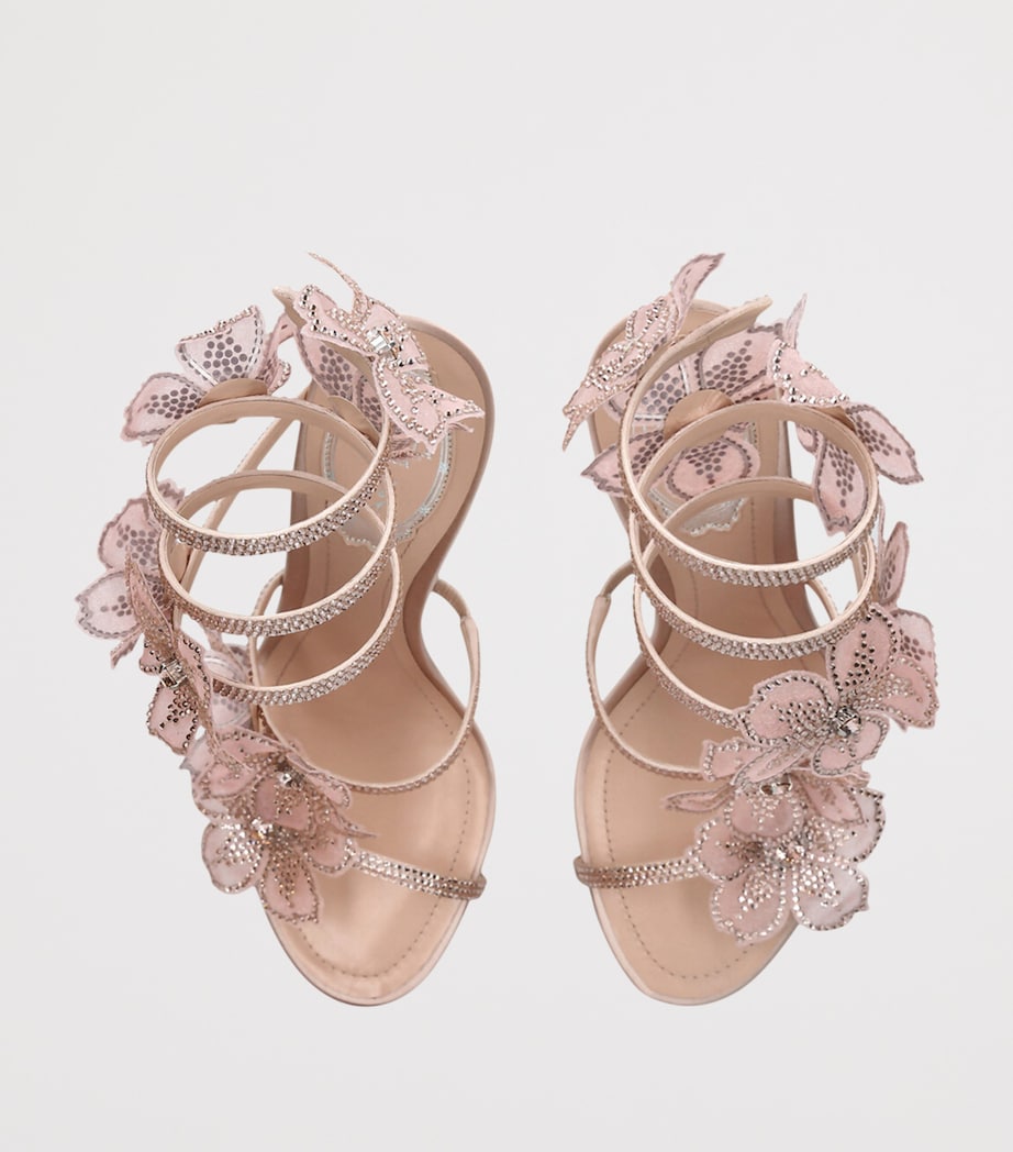 Satin Floral Cleo Sandals 105 BLUSH Image 4