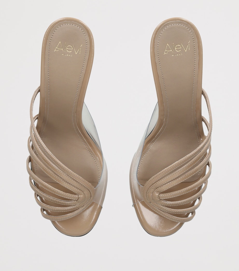 Patent Leather Miriam Heeled Mules 80 BLUSH Image 4