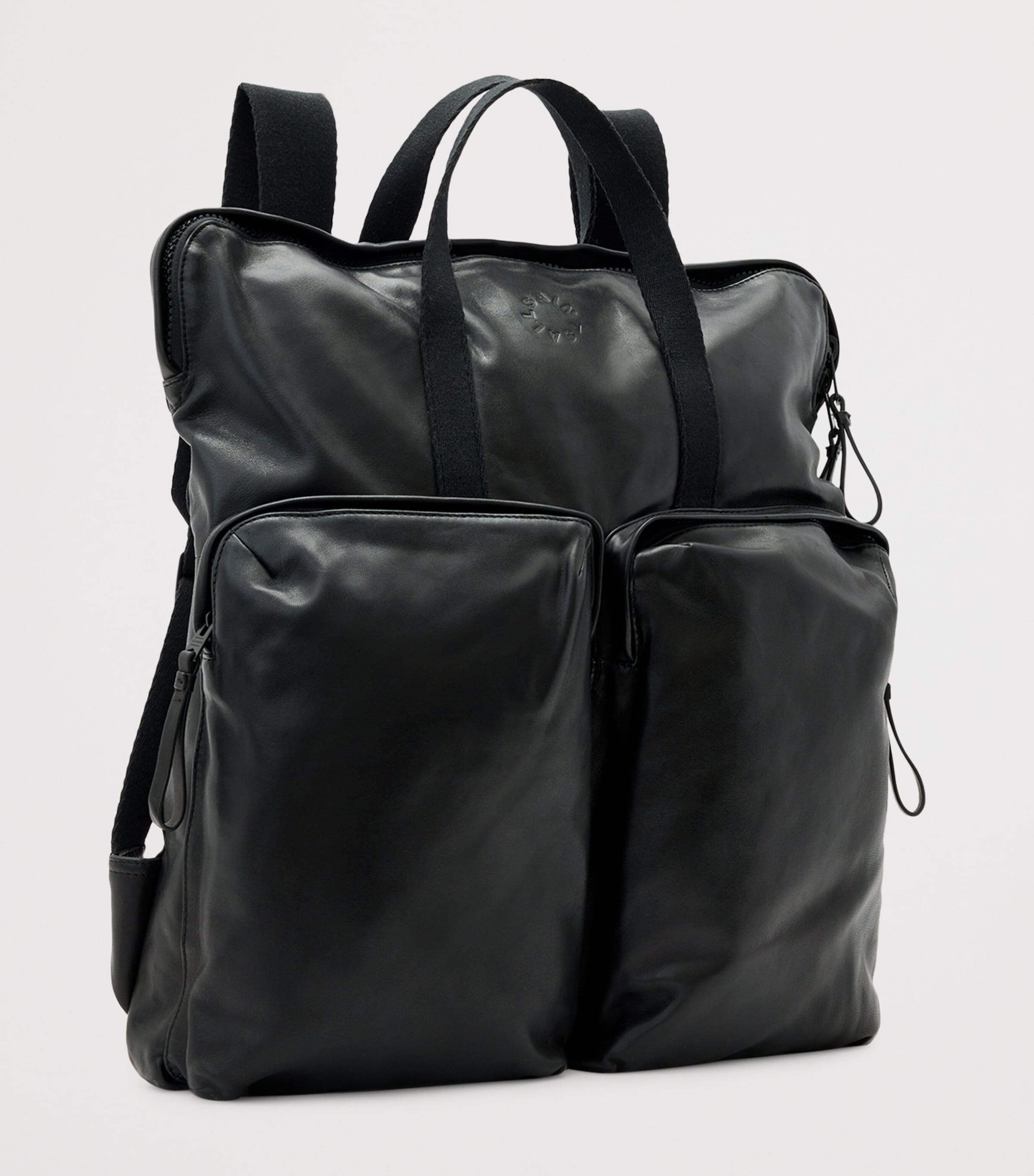 AllSaints Sheepskin Haven Force Backpack Black Image 3