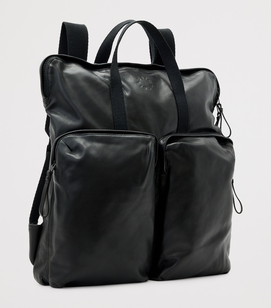 AllSaints Sheepskin Haven Force Backpack Black Image 3