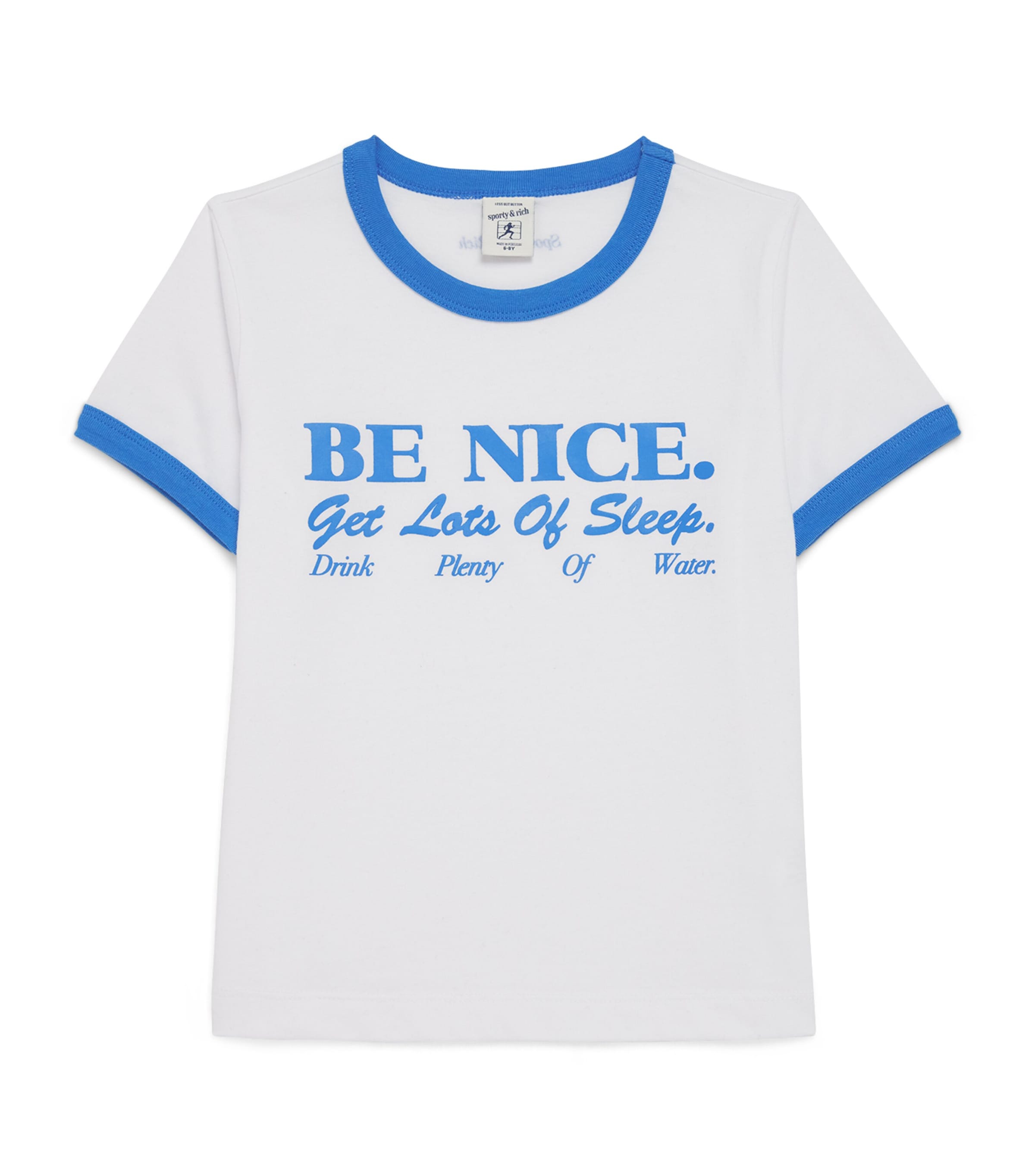 Shop Sporty And Rich Cotton-blend Be Nice T-shirt In White