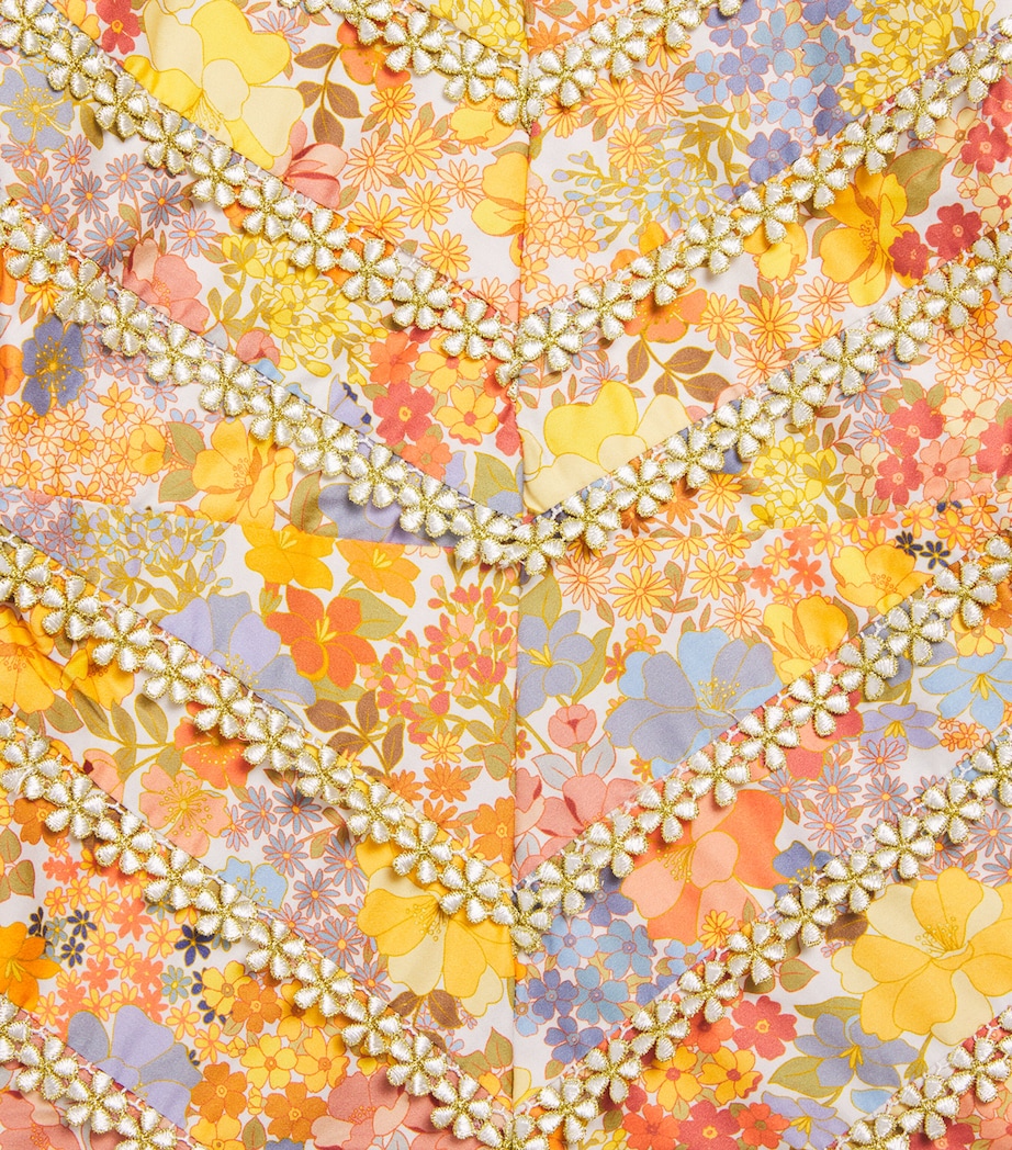 Cotton Floral Avelle Playsuit (3-16 Years) FLORAL Image 3