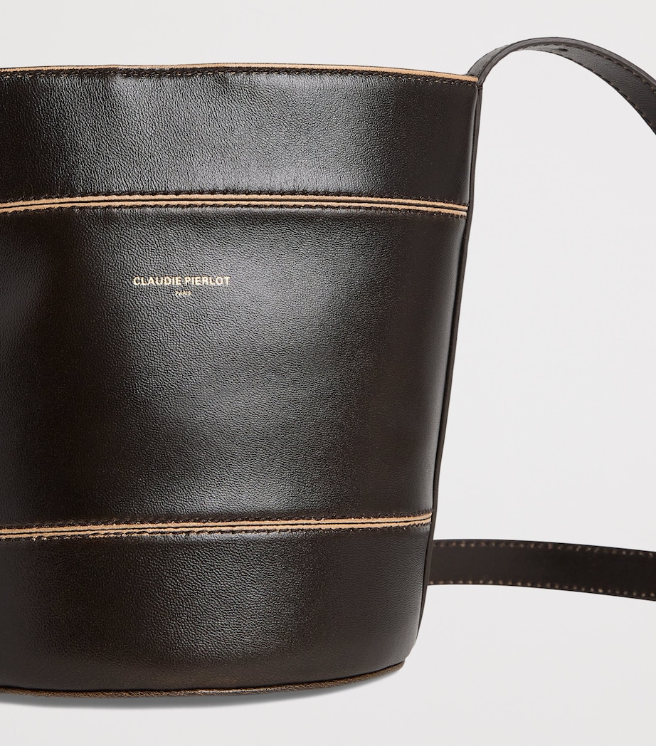Leather Solveig Tote Bag BROWN Image 6