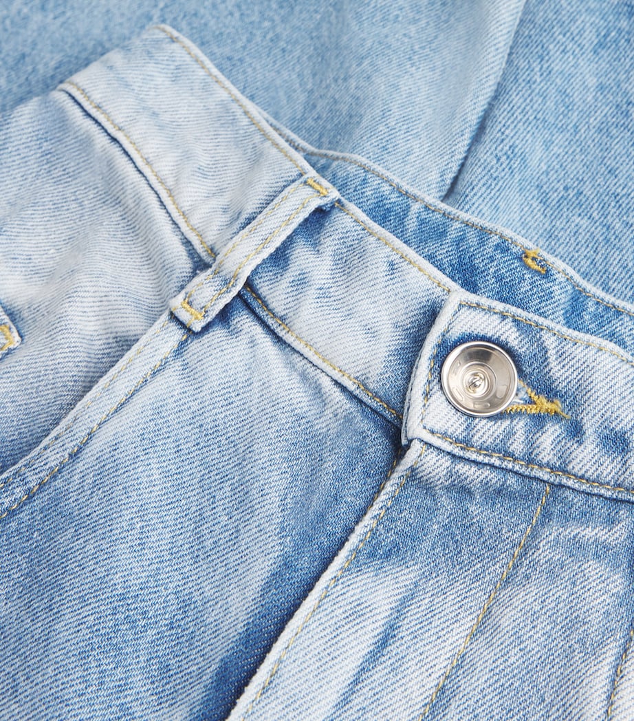 Distressed Wide-Leg Jeans 470 DENIM Image 5