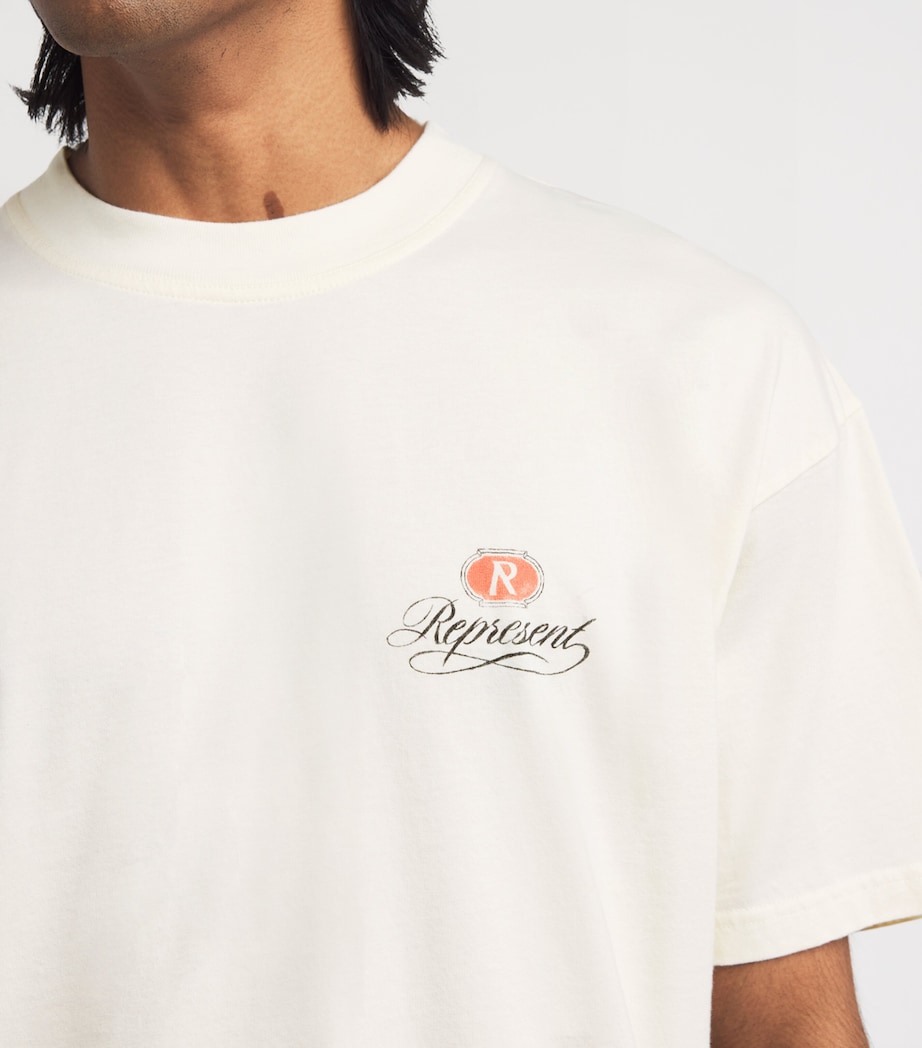 Cotton Vintage Graphic T-Shirt AGED WHITE Image 6