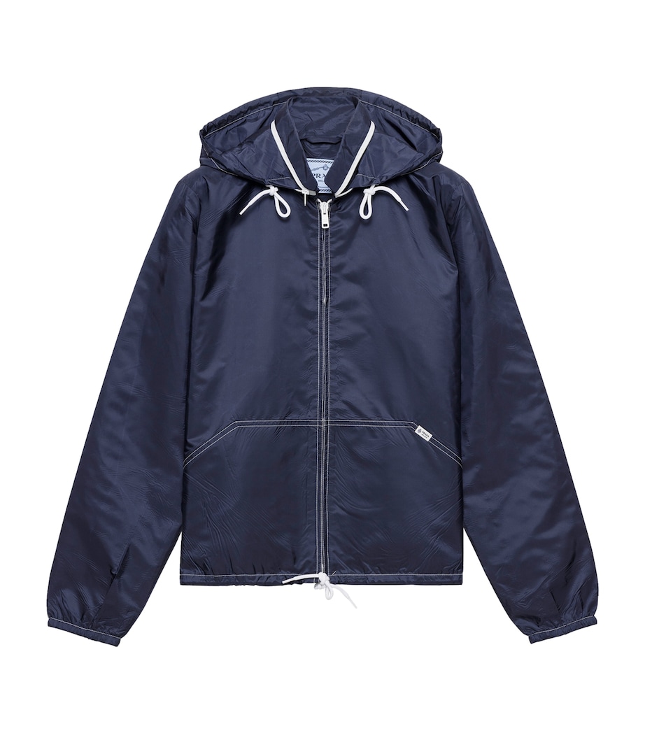 Prada Womens Re-Nylon Lightweight Jacket Blue Image 1
