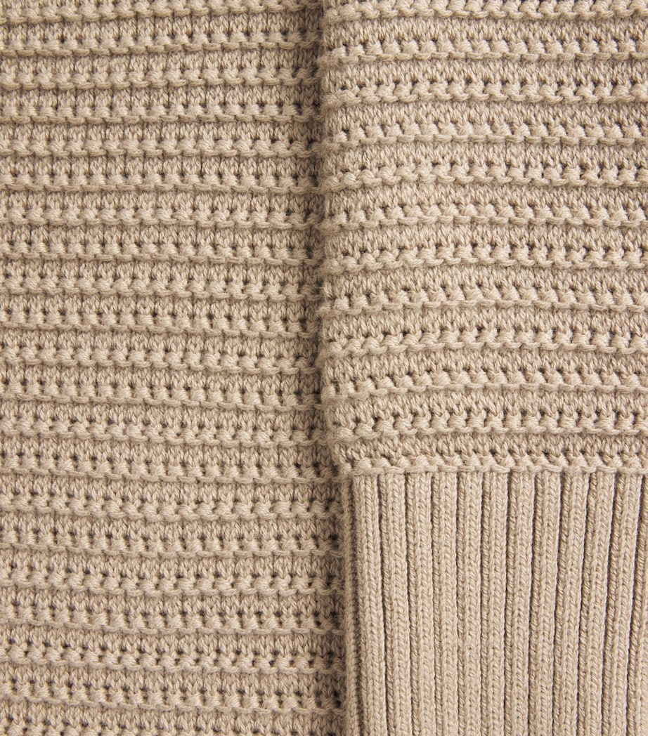Vince Mens Cotton-Cashmere Waffle Knit Sweater Dk Pecan Image 6