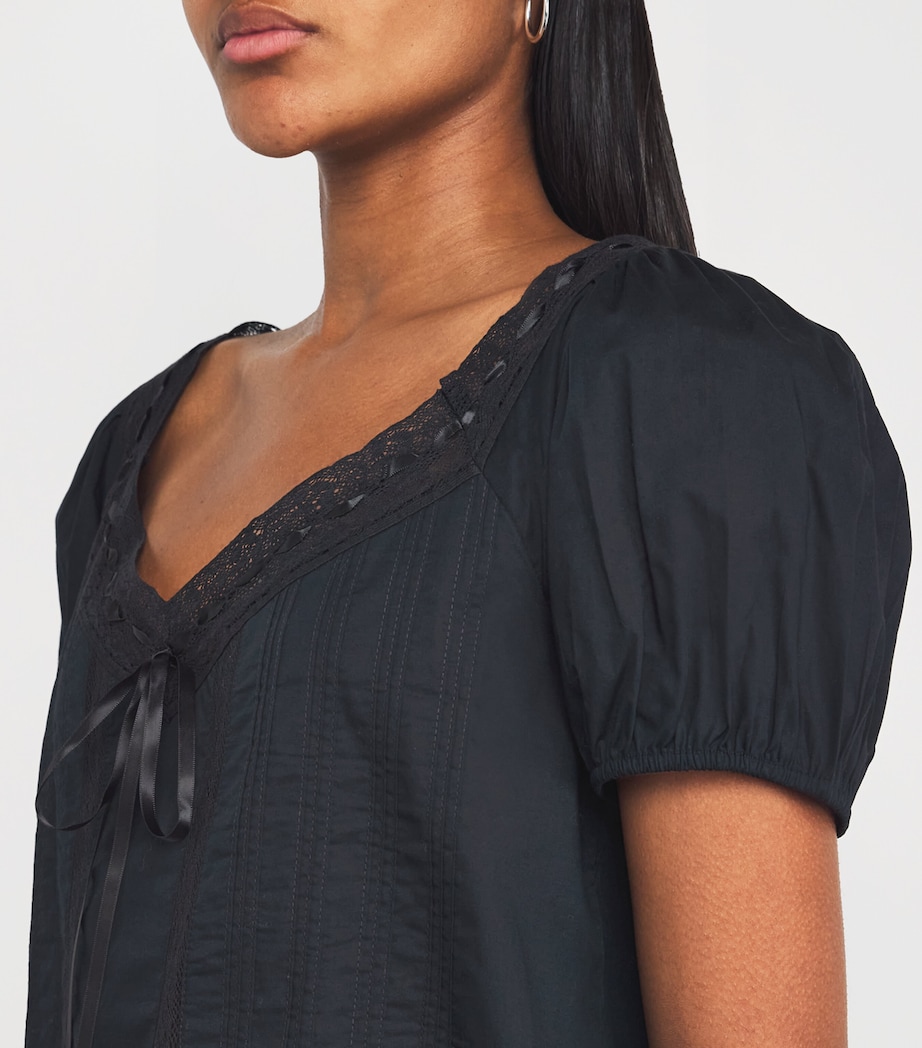 Cotton Anzio Top BLACK Image 6