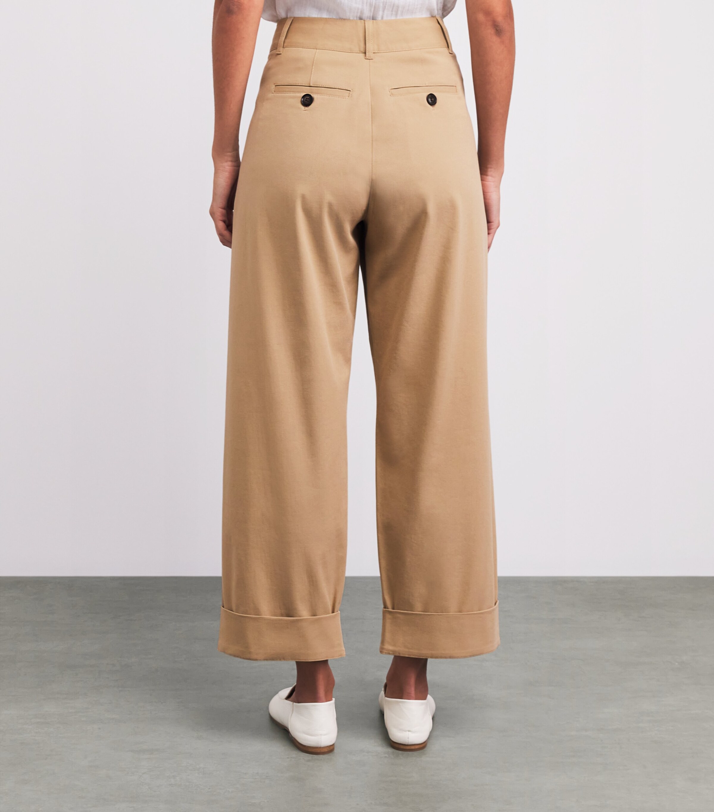 ME+EM Womens Cotton-Blend Clever Tapered Chinos Spring Tan Image 5