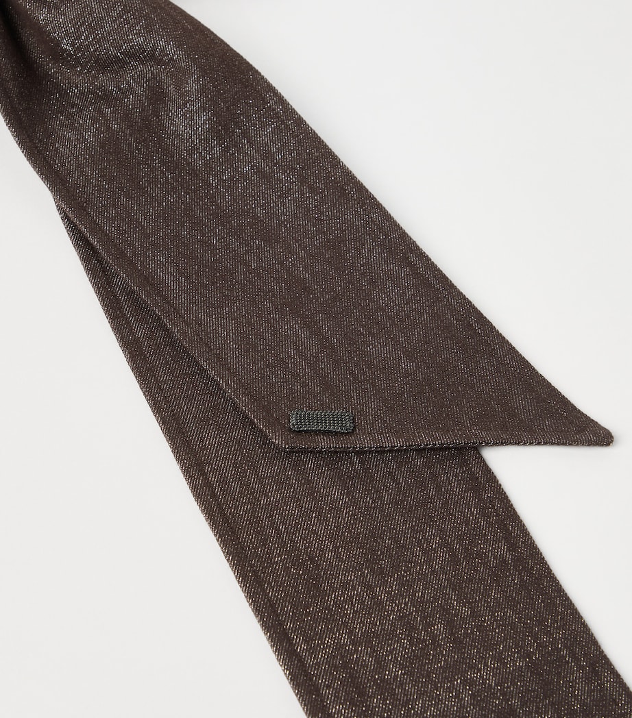 Sparkling No-Fade Denim Foulard C003 Image 3