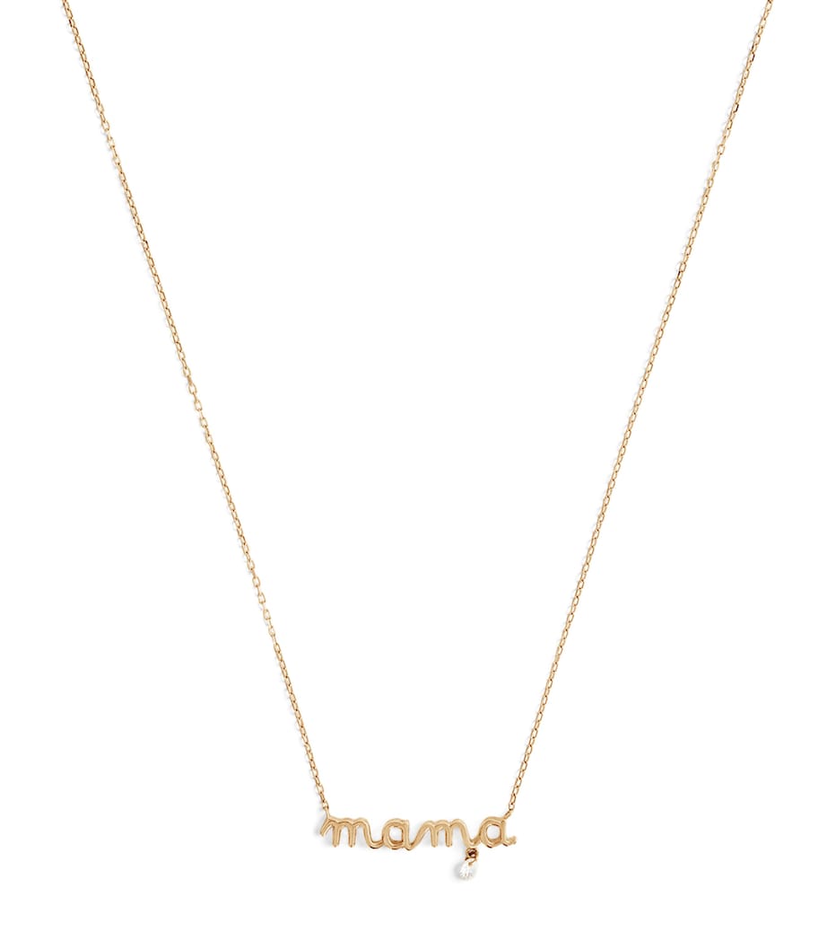 Persée Yellow Gold and Diamond Mama Necklace Gold Image 1