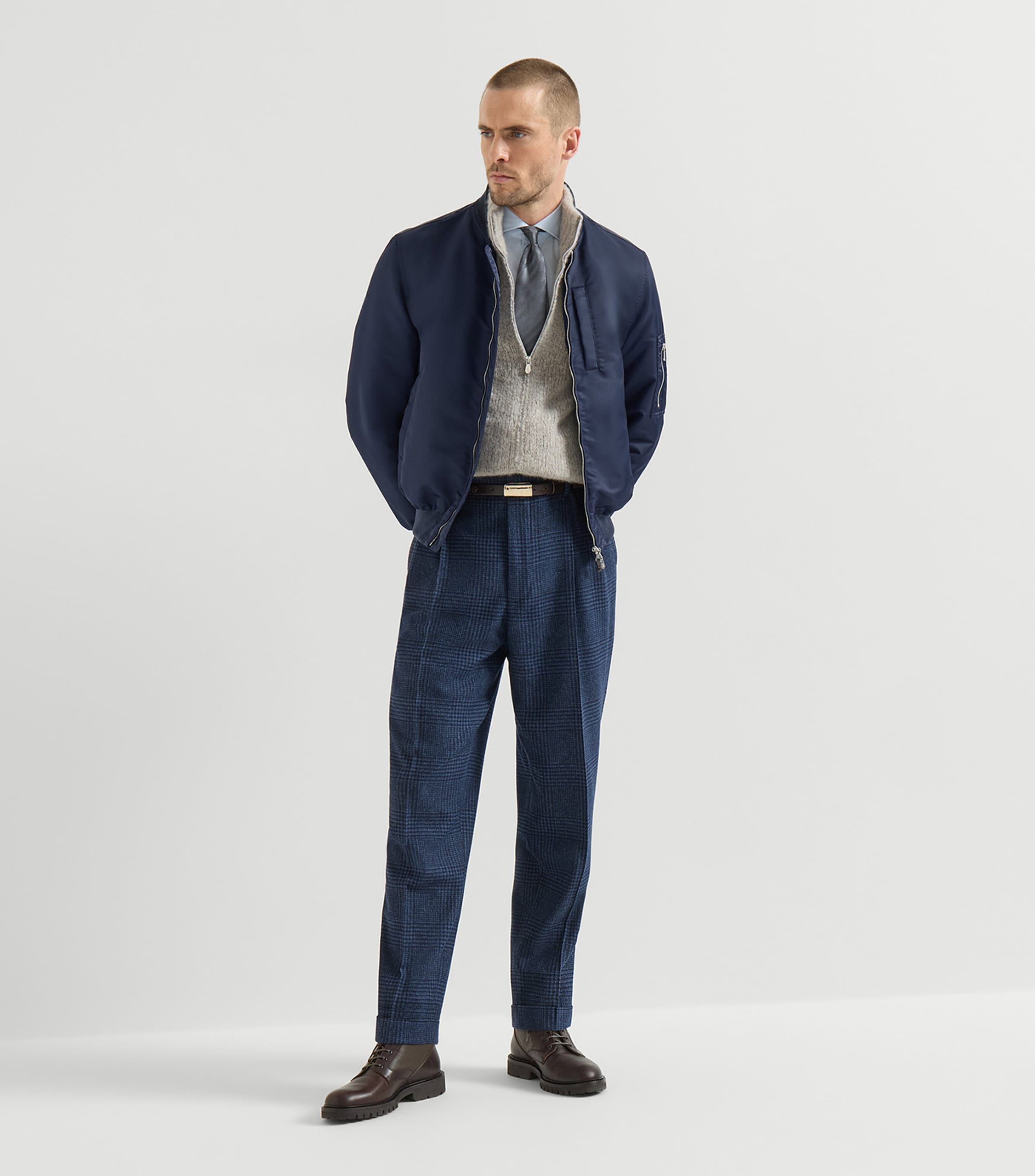 Brunello Cucinelli Mens Waterproof Bomber Jacket Image 2