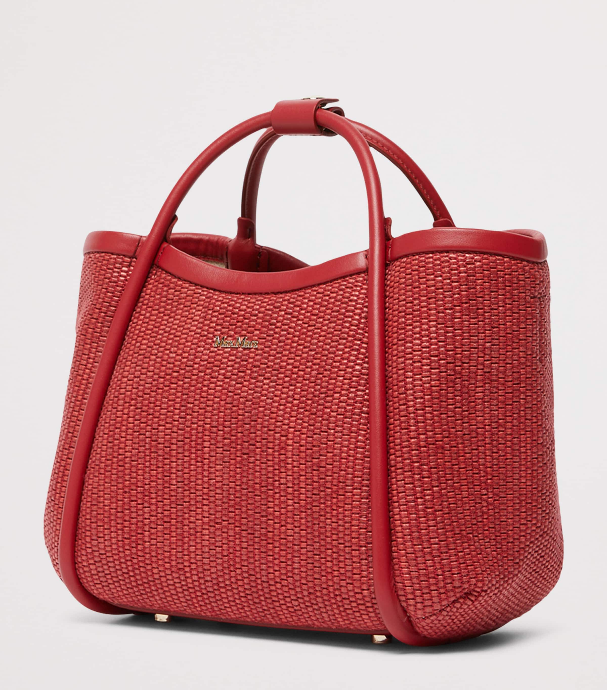 Max Mara Extra-Small Marine Top-Handle Bag Red Image 4