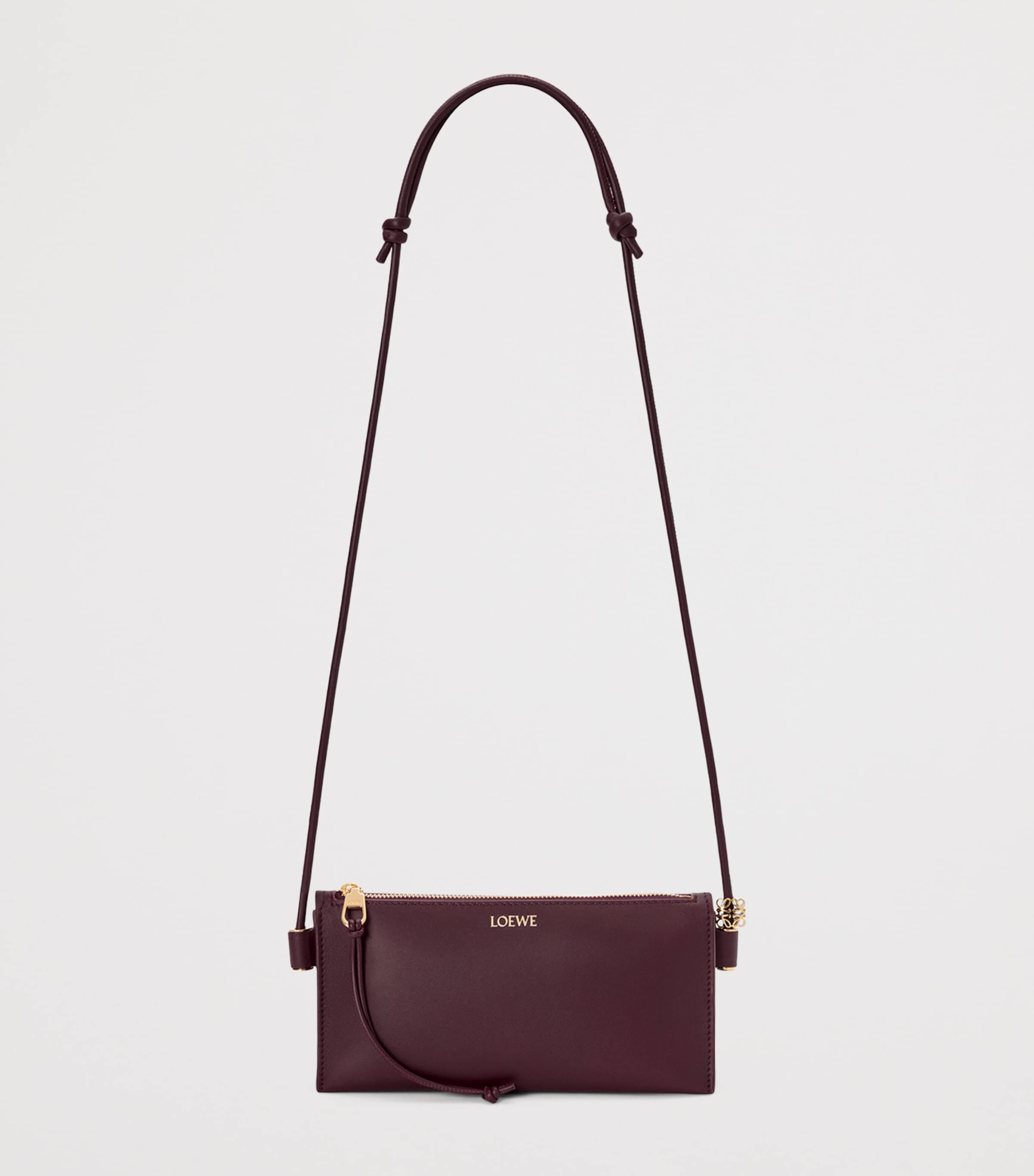 Leather Joya Pouch DARK BURGUNDY Image 5