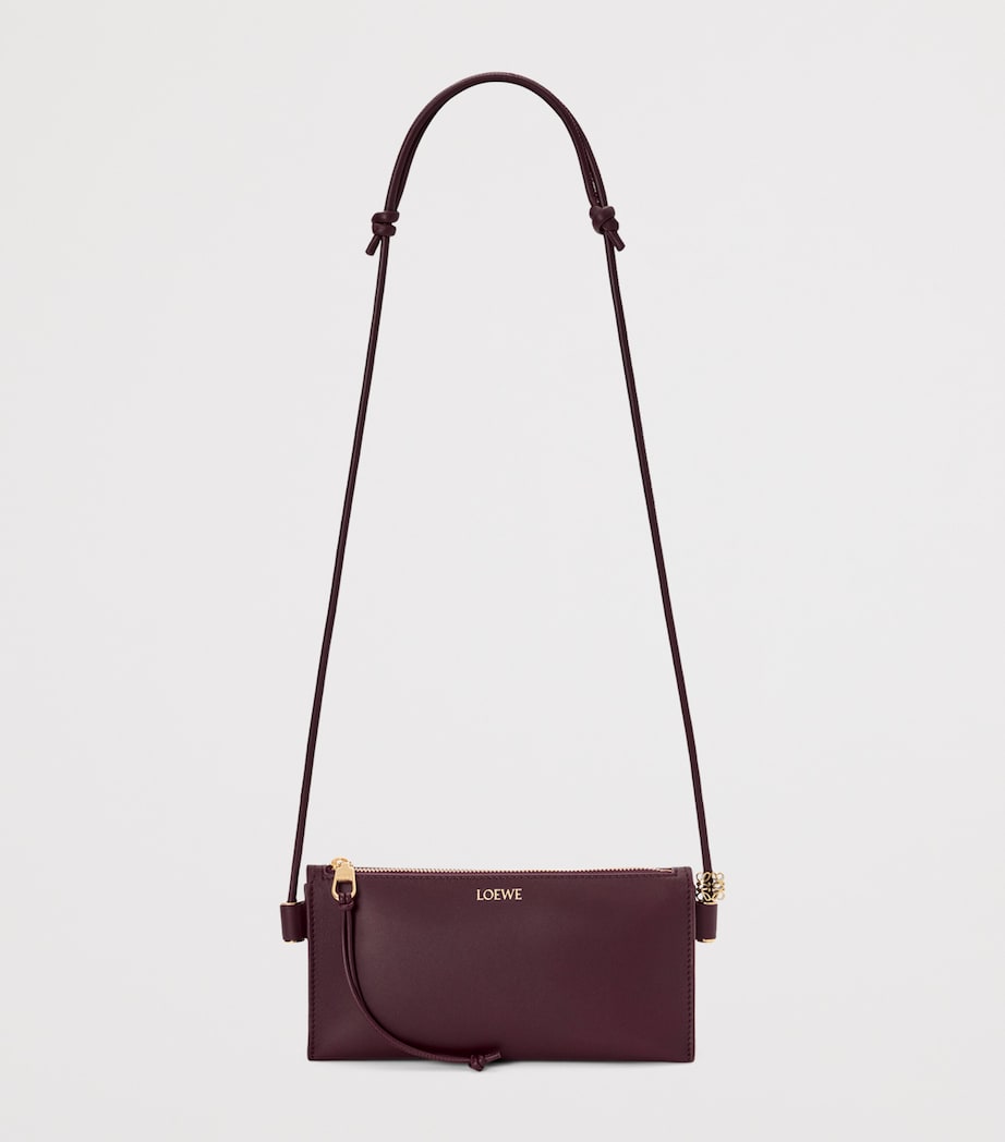 Leather Joya Pouch DARK BURGUNDY Image 5